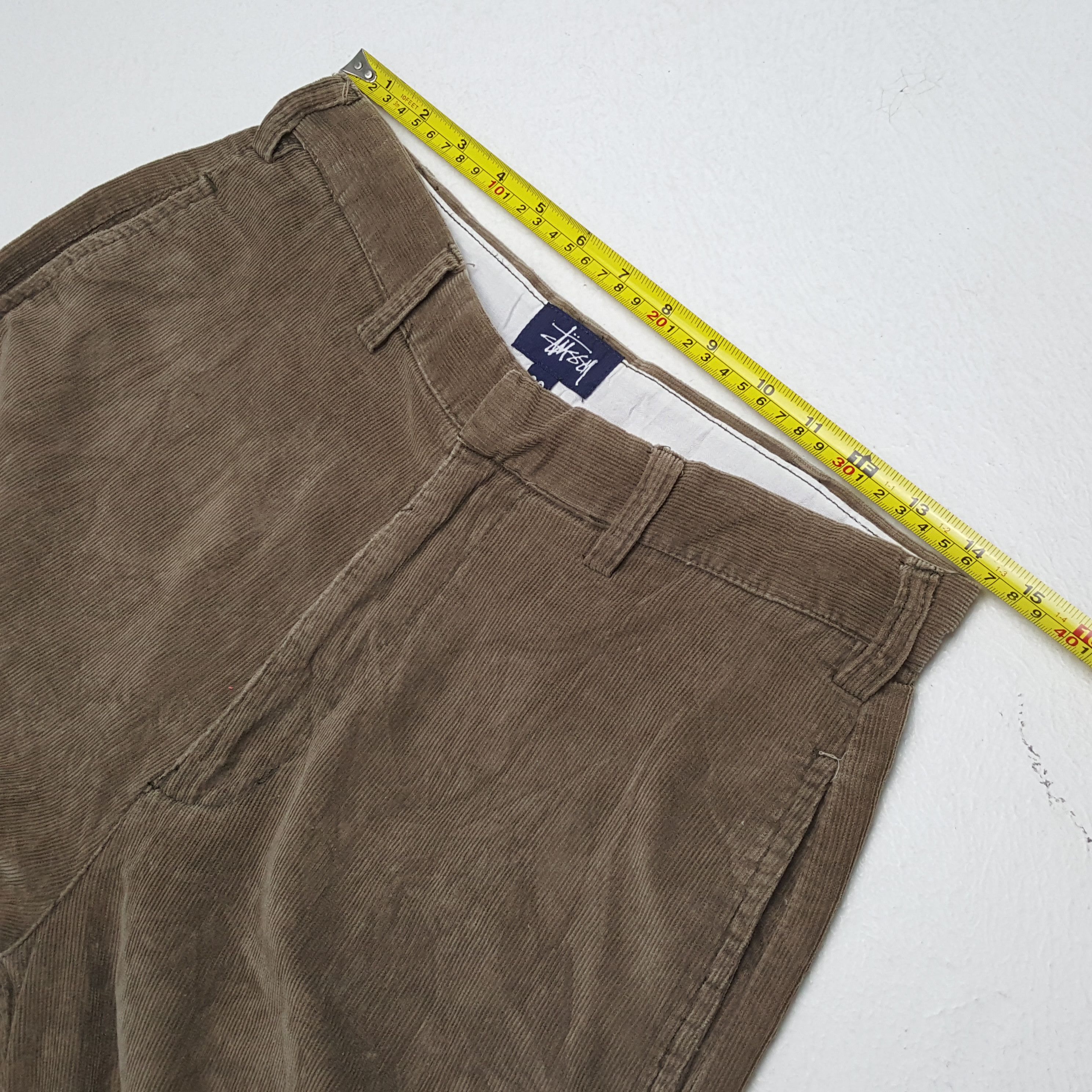 Stussy × Vintage STUSSY Streetwear Style Custom Art Velvet Pants Size US 29 - 7 Thumbnail