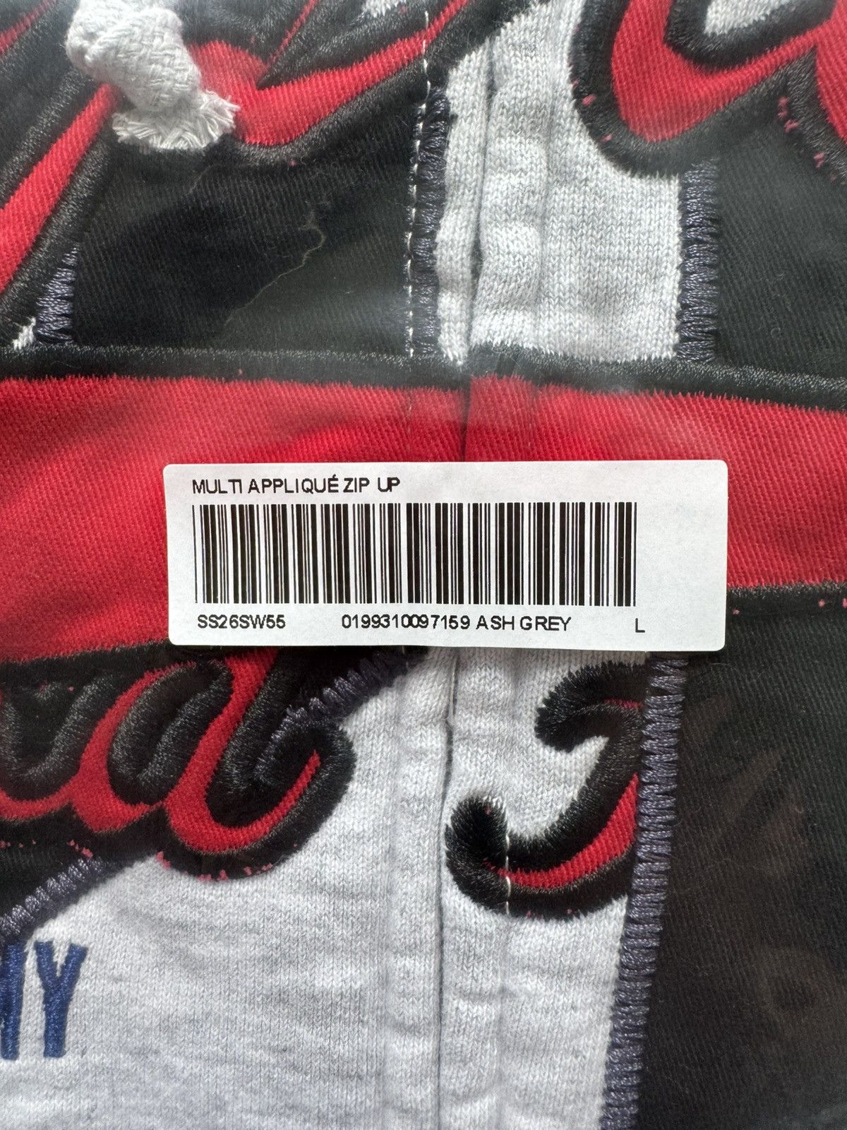 Supreme Warriors Appliqué Zip Up Hooded Sweatshirt Ash Grey Size US L / EU 52-54 / 3 - 21 Thumbnail