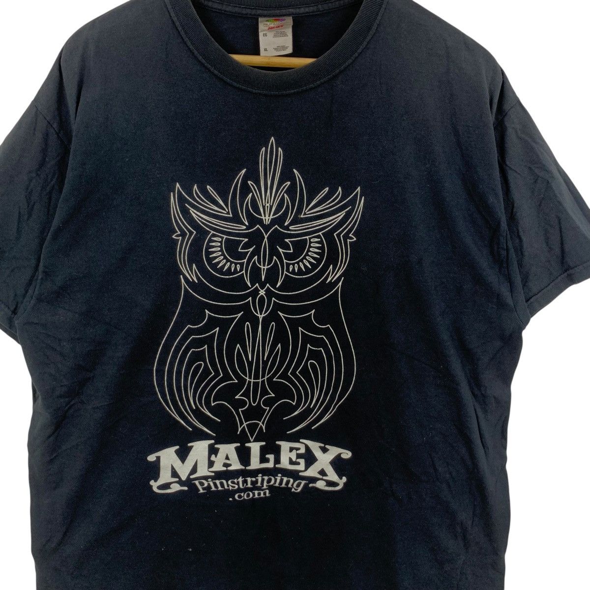 Vintage Vintage MALEX PINSTRIPING Owl Graphic Tee Shirt Top Size US XL / EU 56 / 4 - 6 Thumbnail