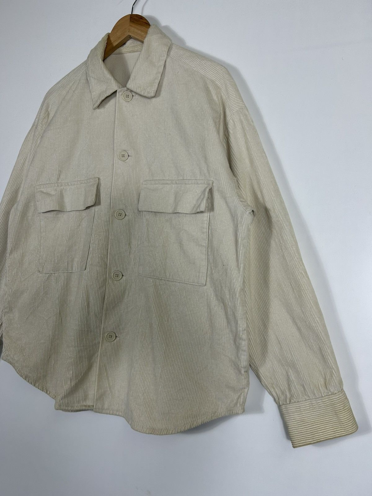 GU × Japanese Brand 🔥GU Corduroy Button Baggy Chore Shirt Jacket Size US M / EU 48-50 / 2 - 3 Thumbnail