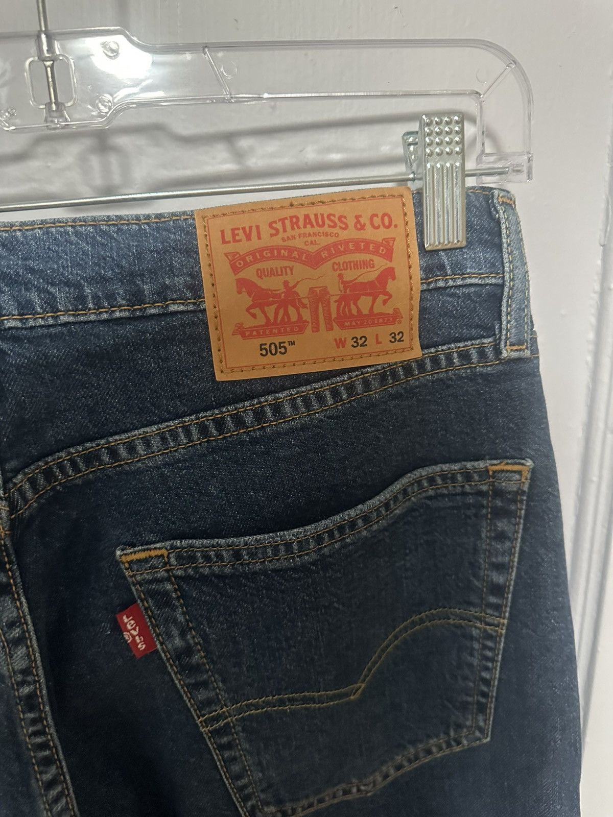 Levi's Levis 505 Denim Jeans 32x32 Size US 32 / EU 48 - 3 Thumbnail