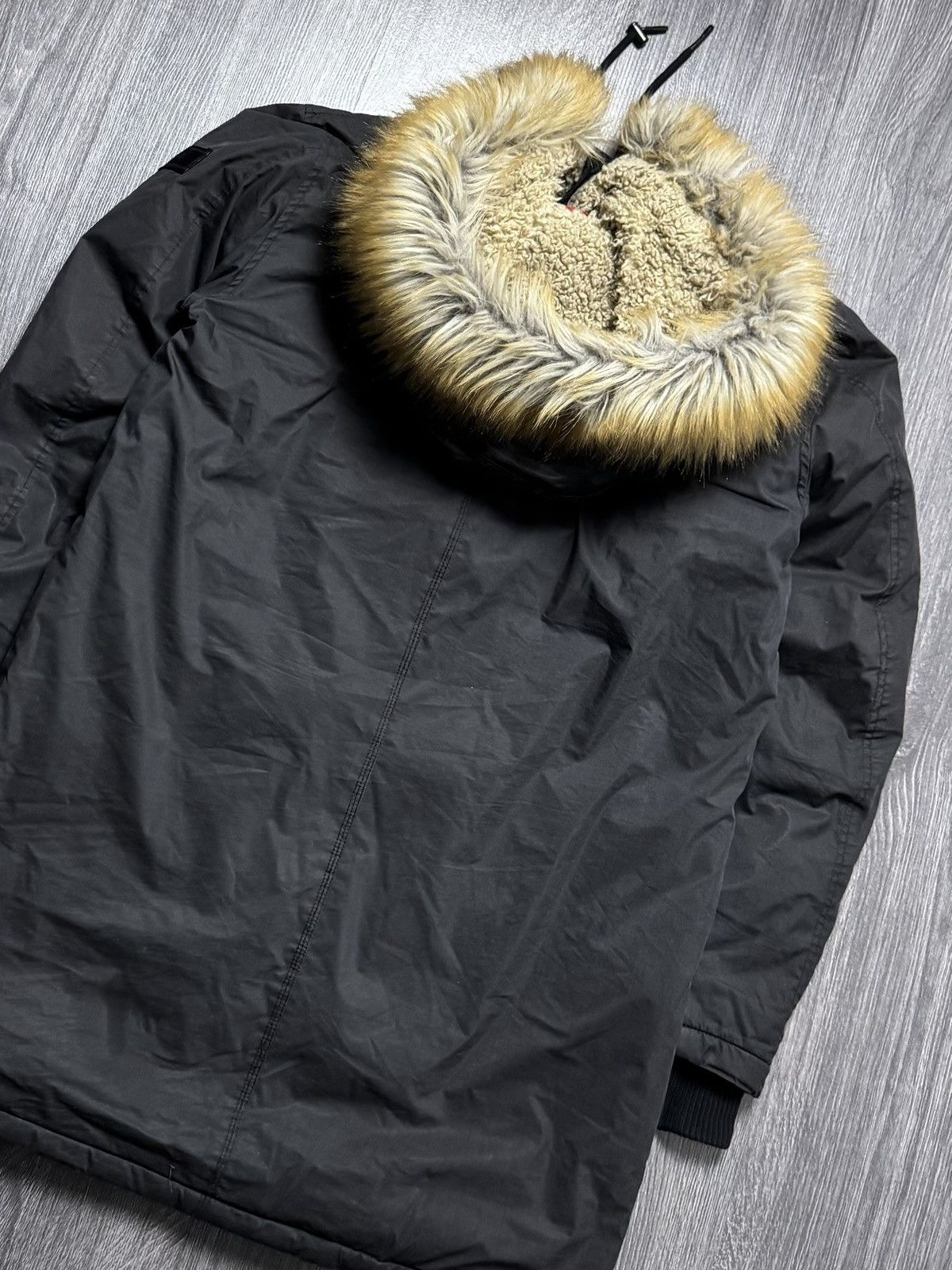 Diesel × Vintage Diesel Zip Fur Hoodie Parka Ifsixwasnine Lgb Style Size US L / EU 52-54 / 3 - 11 Thumbnail