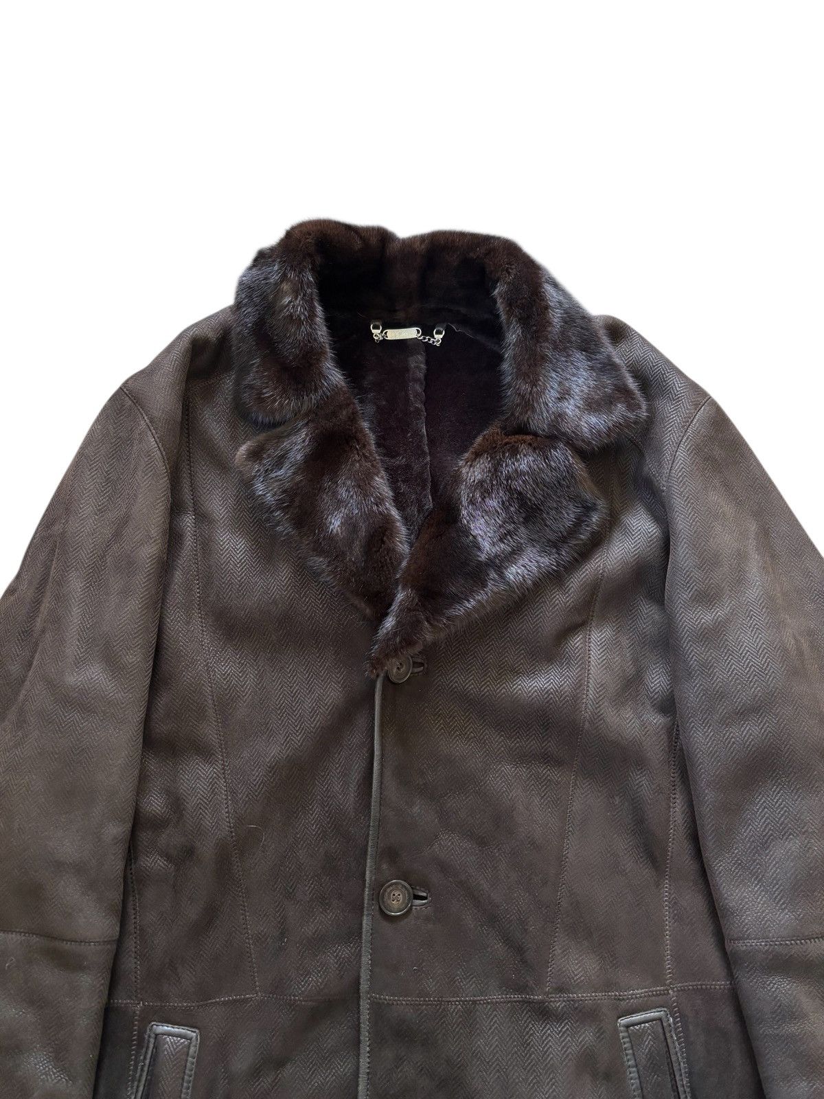 Vintage Vintage Shearling Leather Coat Size US XL / EU 56 / 4 - 4 Thumbnail
