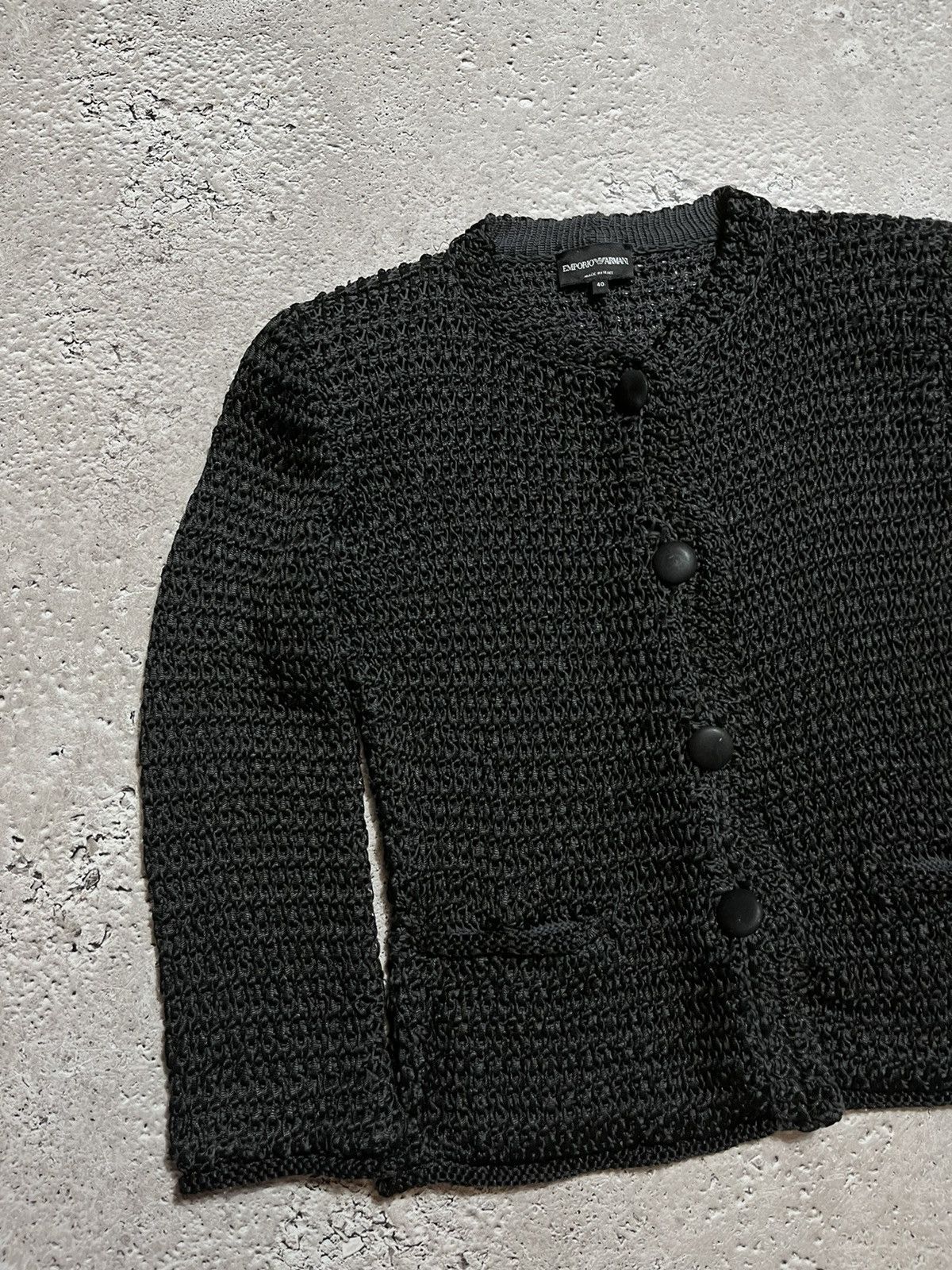 Emporio Armani × Giorgio Armani Woman’s Emporio Armani Knit Blazer Cardigan Size S / US 4 / IT 40 - 3 Thumbnail