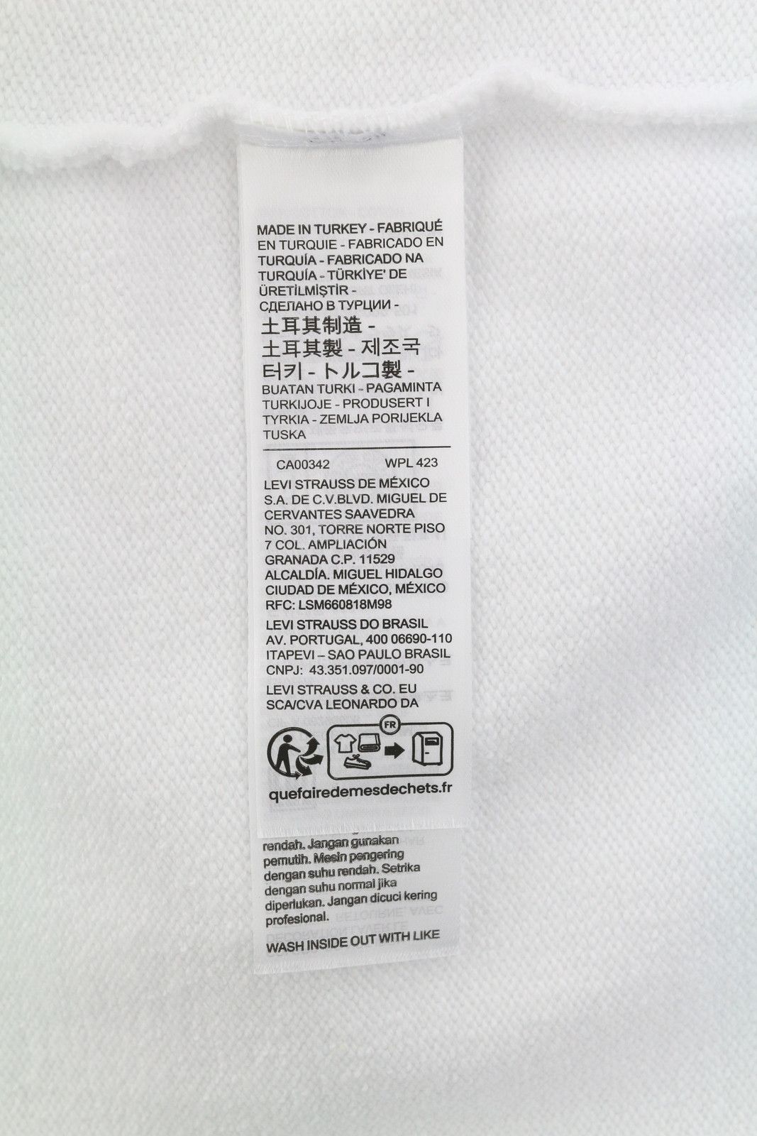 Levi's STANDARD FIT 2XL White Graphic Logo Crew Pullover 87097 Size US XXL / EU 58 / 5 - 7 Thumbnail
