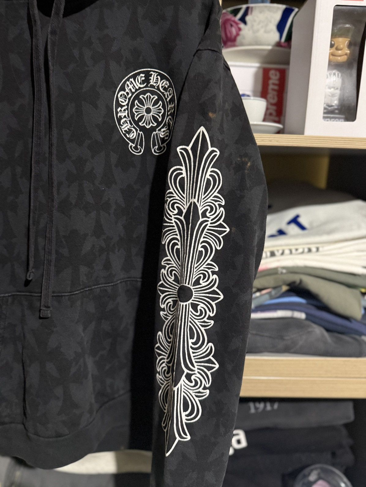 Chrome Hearts Chrome Hearts Black Cross Monogram Hoodie Size US L / EU 52-54 / 3 - 3 Thumbnail