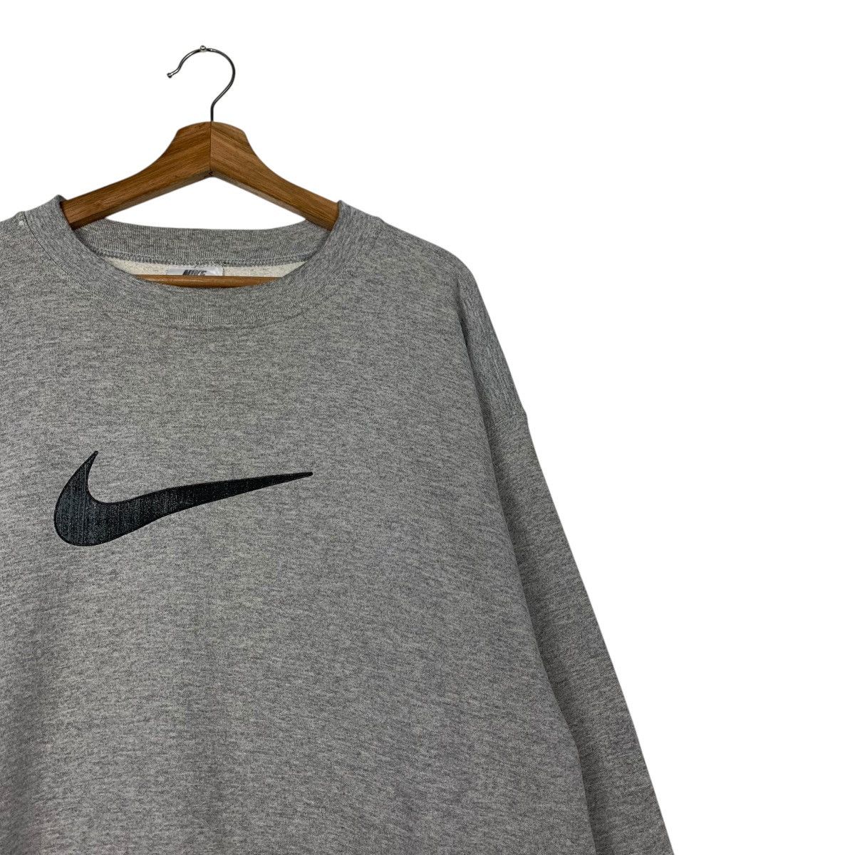 Nike 90's NIKE Center Big Swoosh Logo Sweatshirts #2268-C100 Size US XL / EU 56 / 4 - 5 Thumbnail