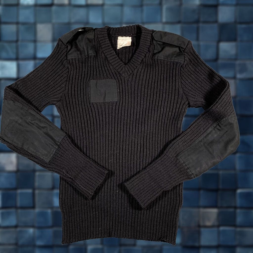 Commando Mens Sweater Brigade Quartermasters Black Wool Commando Military England 42 Size US L / EU 52-54 / 3 - 1 Thumbnail