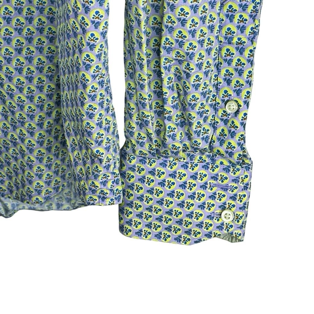 Thomas Dean THOMAS DEAN Men's Blue/Green Pattern Casual Button Down L Size US L / EU 52-54 / 3 - 4 Thumbnail