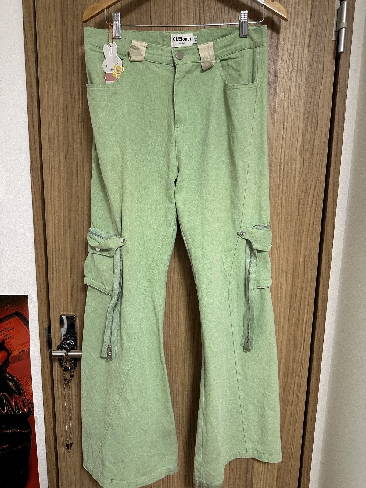 Cleioner Cleioner Zipper Cargo Flared Pants Size US 30 / EU 46 - 1 Thumbnail