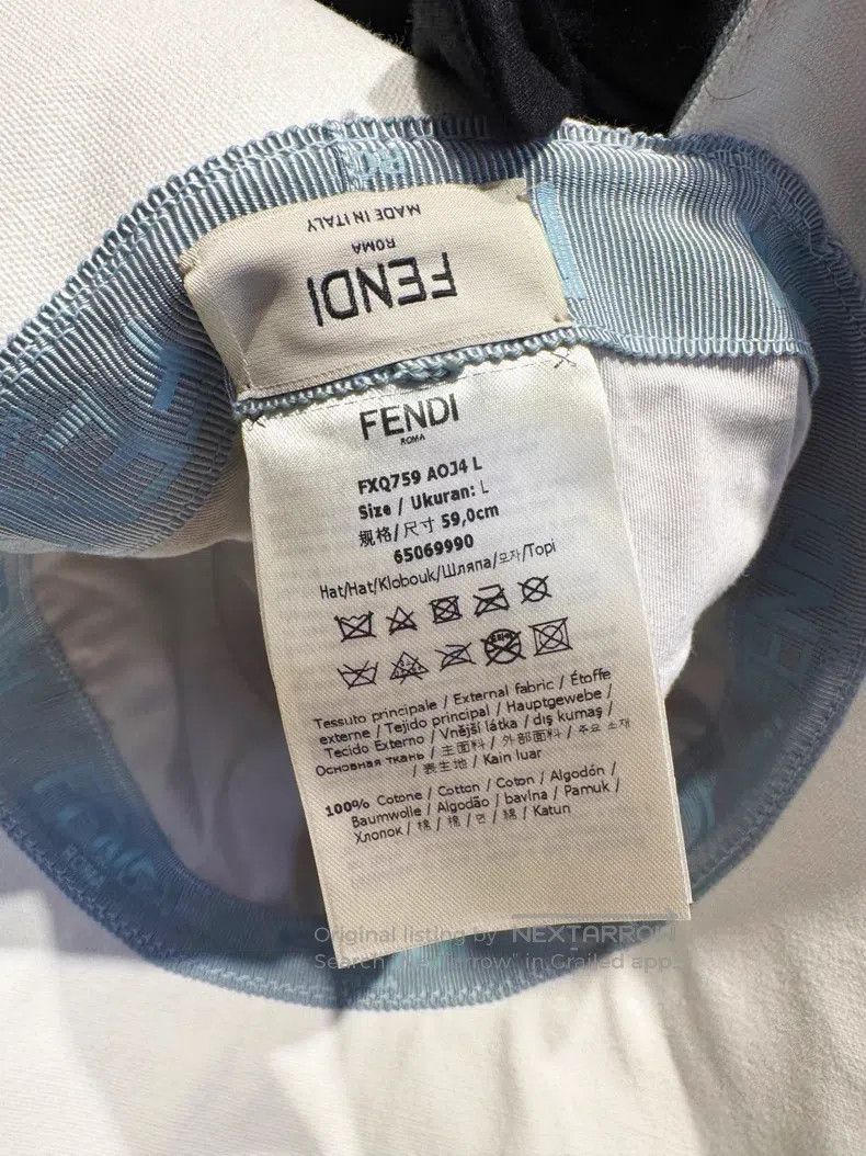 Fendi Fendi size 59 Light blue fisherman's hat Size ONE SIZE - 5 Thumbnail