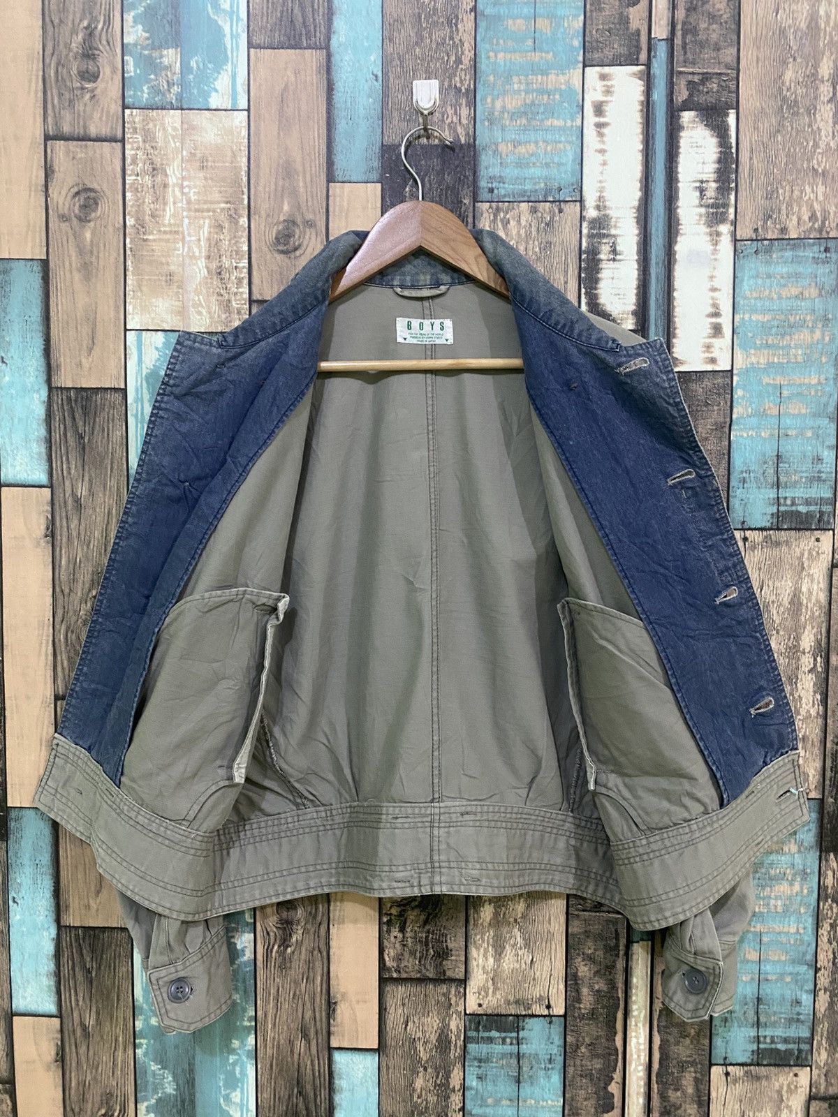 45rpm × Vintage Vintage 45rpm Boys Member Denim Collar Jacket Size US M / EU 48-50 / 2 - 7 Thumbnail