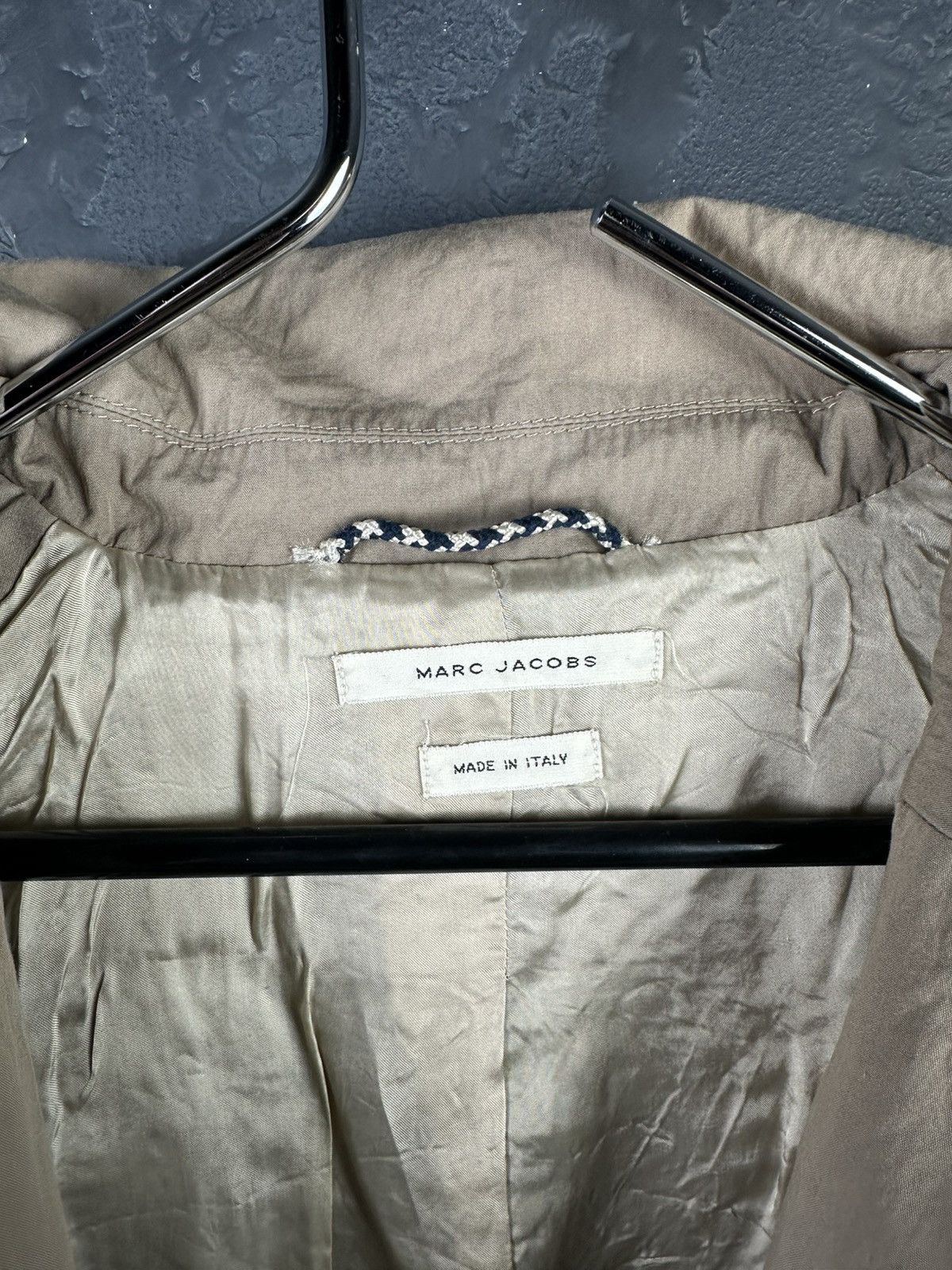 Marc Jacobs × Vintage MARC JACOBS Double-Breasted Belted Cotton Trench Coat Size XL / US 12-14 / IT 48-50 - 8 Thumbnail