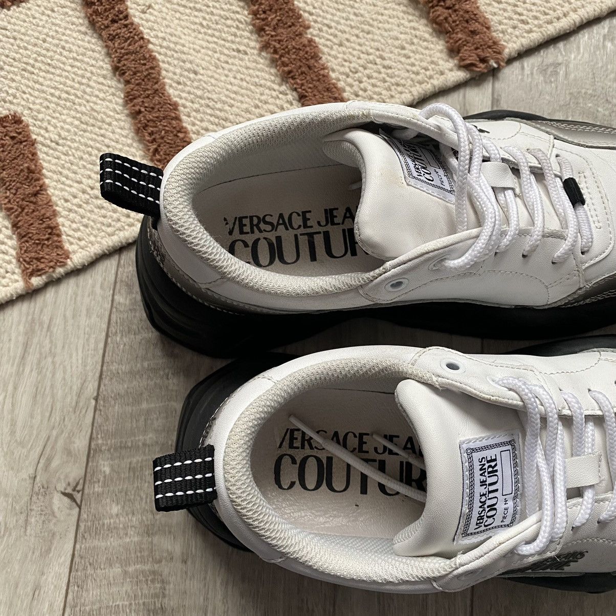 Versace Jeans Couture VERSACE JEANS COUTURE LEATHER SNEAKERS Size US 6.5 / EU 39-40 - 8 Thumbnail