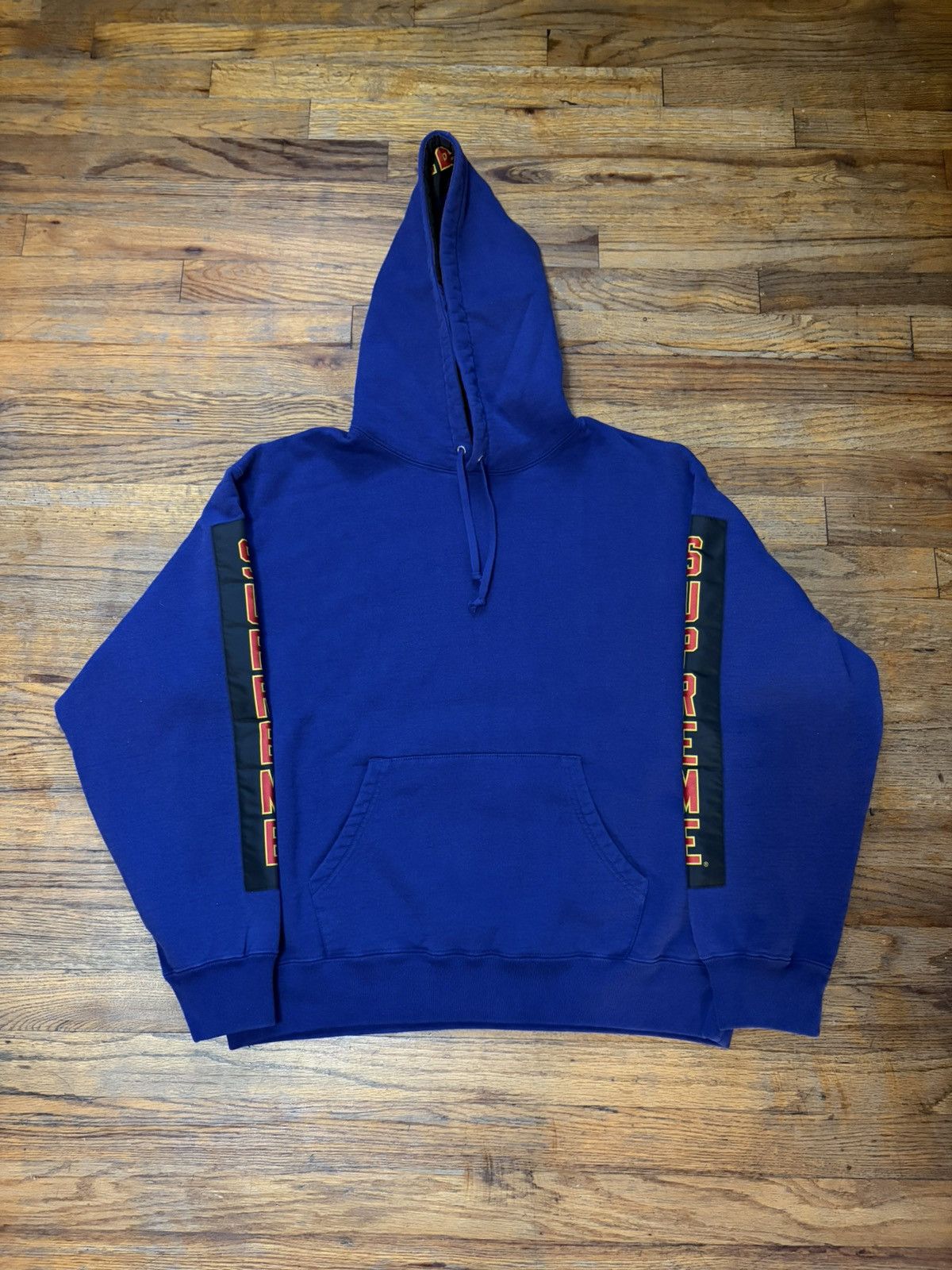 Supreme Supreme Woven Patches Hoodie Hooded Sweatshirt Dark Royal Size US M / EU 48-50 / 2 - 2 Thumbnail