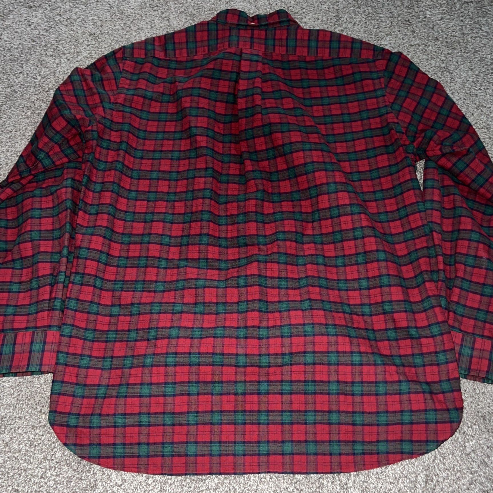Polo Ralph Lauren VINTAGE Polo Ralph Lauren Shirt Plaid Red Button-Up Long Sleeve Mens Size L Size US L / EU 52-54 / 3 - 4 Thumbnail