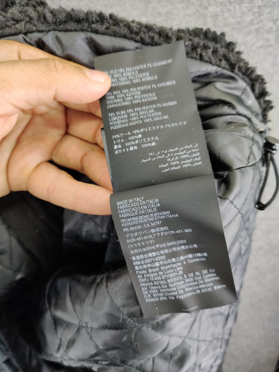 Prada Prada Recycled Technical Fleece Sherpa Hoodie Jacket Size US L / EU 52-54 / 3 - 13 Thumbnail