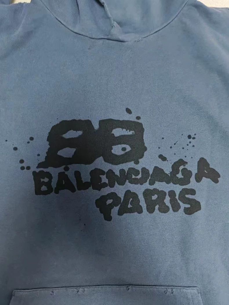 Balenciaga Balenciaga 23ss Graffiti Splash Ink Double B Print Old Sabo Size US S / EU 44-46 / 1 - 4 Thumbnail
