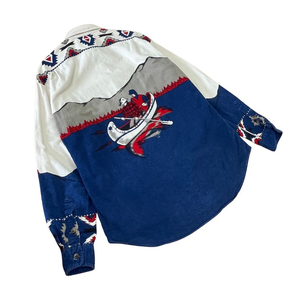 Polo Ralph Lauren 90s “Canoe & Ice Fisherman” Shirt - US Made / Japan Cotton Size US L / EU 52-54 / 3 - 11 Thumbnail