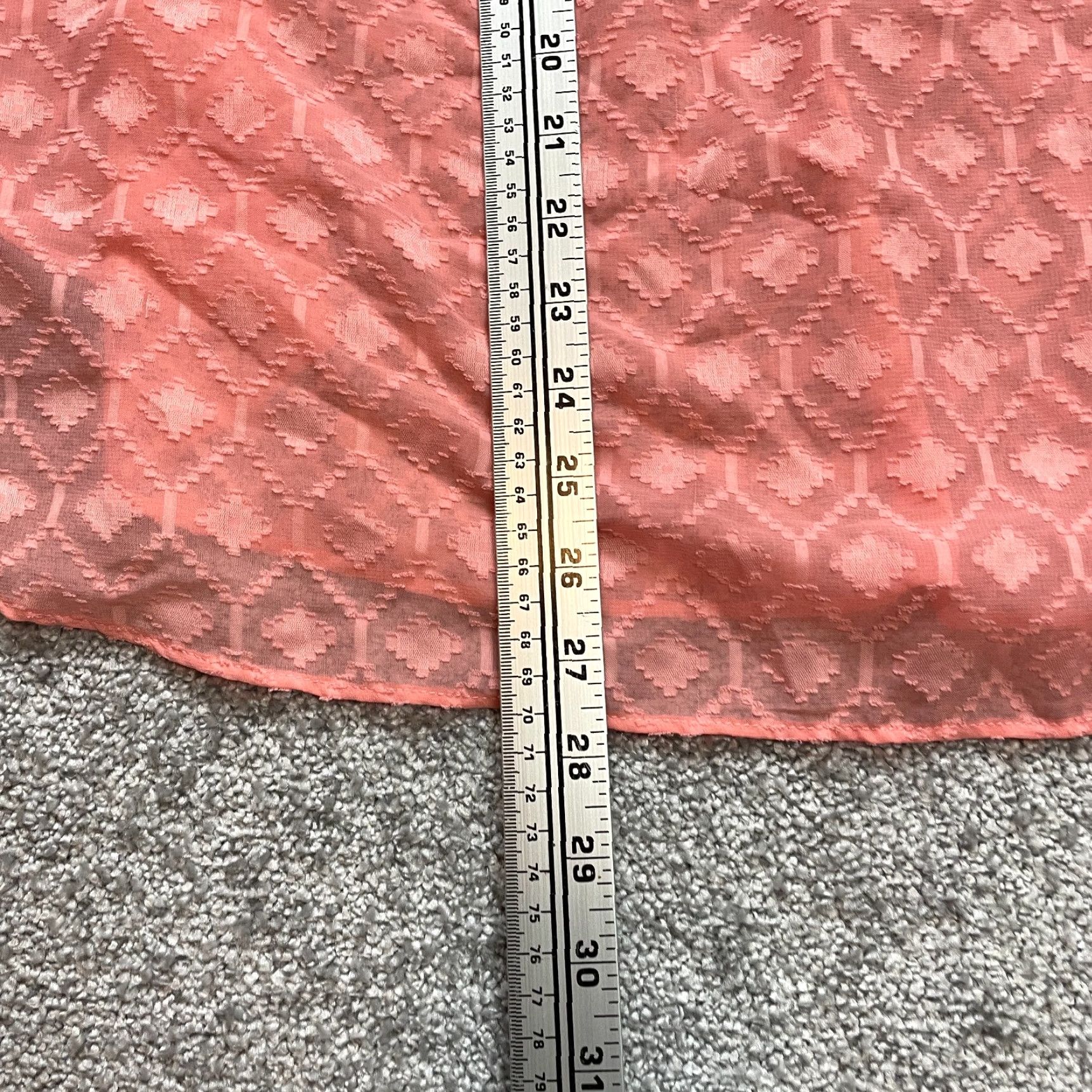Vintage Maurices Blouse Shirt Womens 3X Pink Lined Cold Shoulder 3/4 Sleeve Lace Top Size XXL / US 16-18 / IT 52-54 - 5 Thumbnail