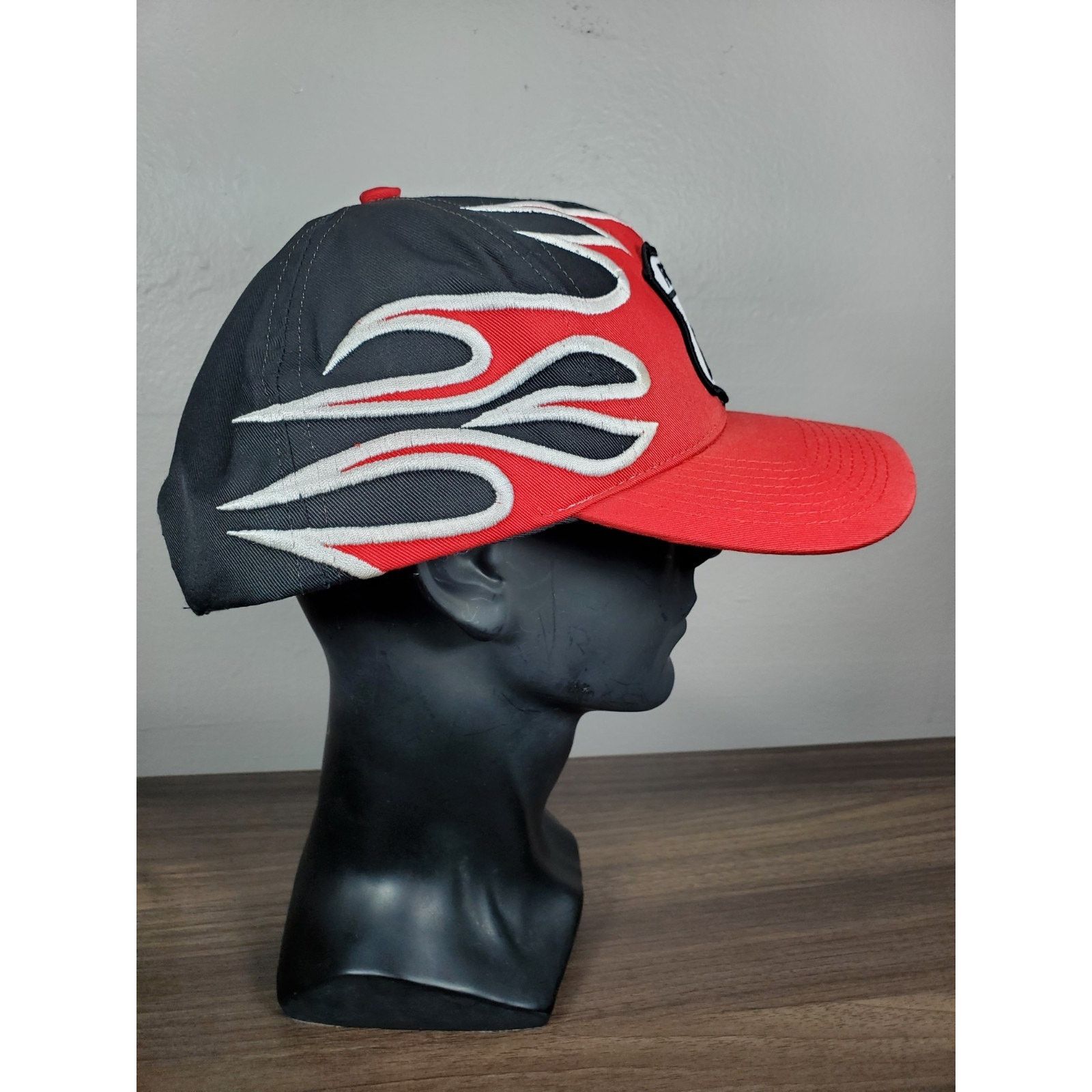 Vintage Vintage Route 66 Flame Hat Adjustable Snapback Cap Fire Size ONE SIZE - 6 Thumbnail