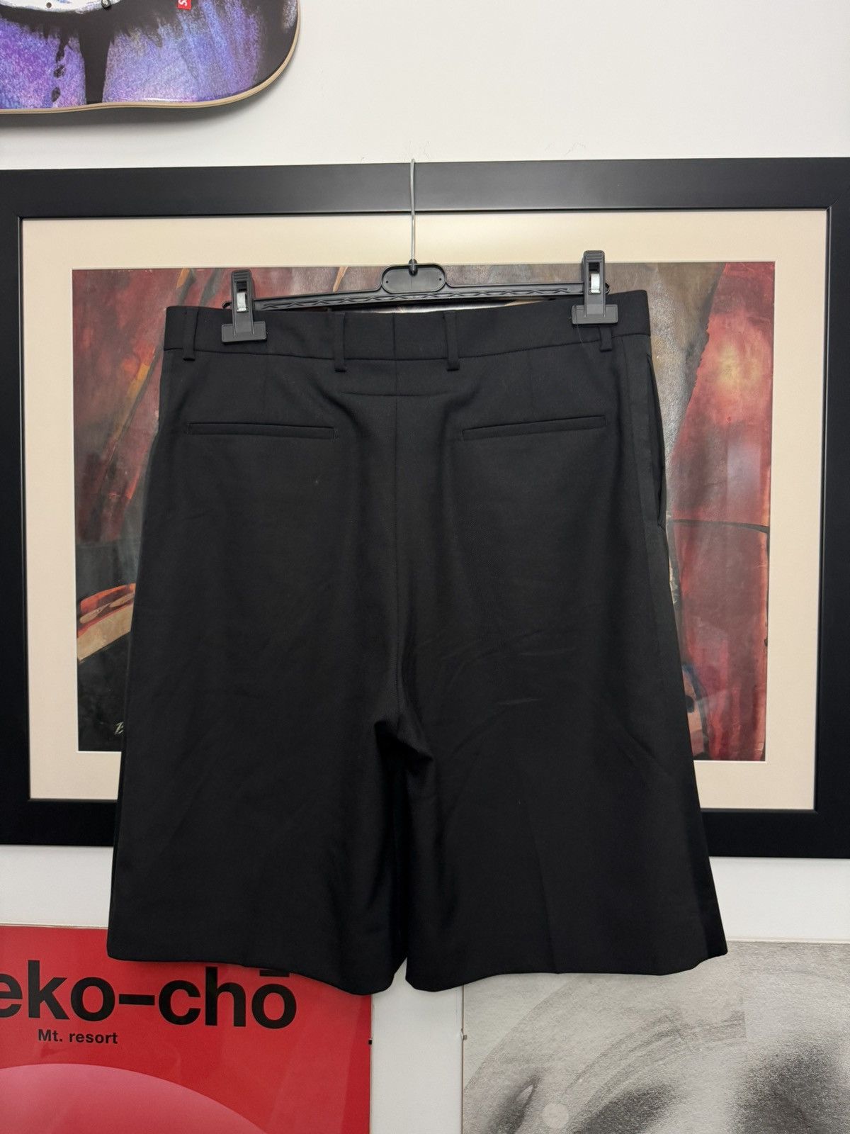 Givenchy Givenchy Designer Black Shorts Casual Loose Fit Formal Rare Size US 33 - 2 Thumbnail
