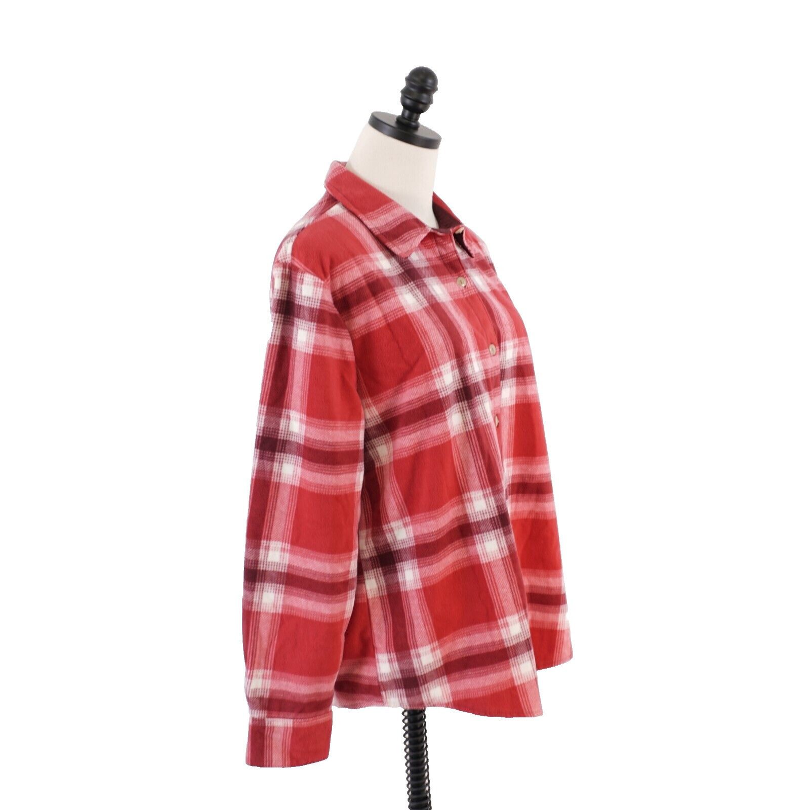 Lee Lee Riders Red Plaid Large Flannel Collared Button Front Shi Size L / US 10 / IT 46 - 7 Thumbnail