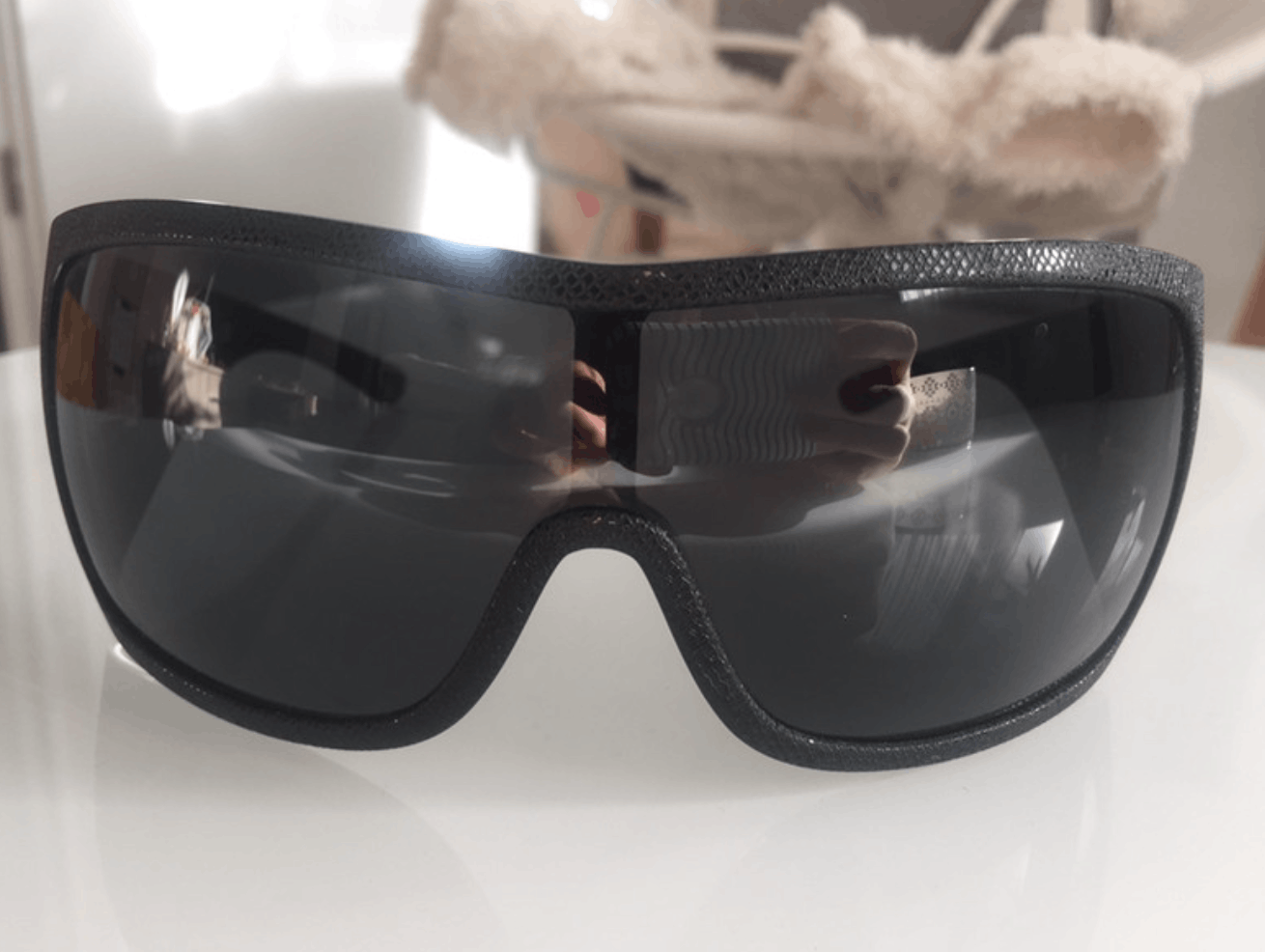 Prada PRADA Sunglasses SPR 05H 2004 Star Mask Fire Chrome Silver Size ONE SIZE - 3 Thumbnail