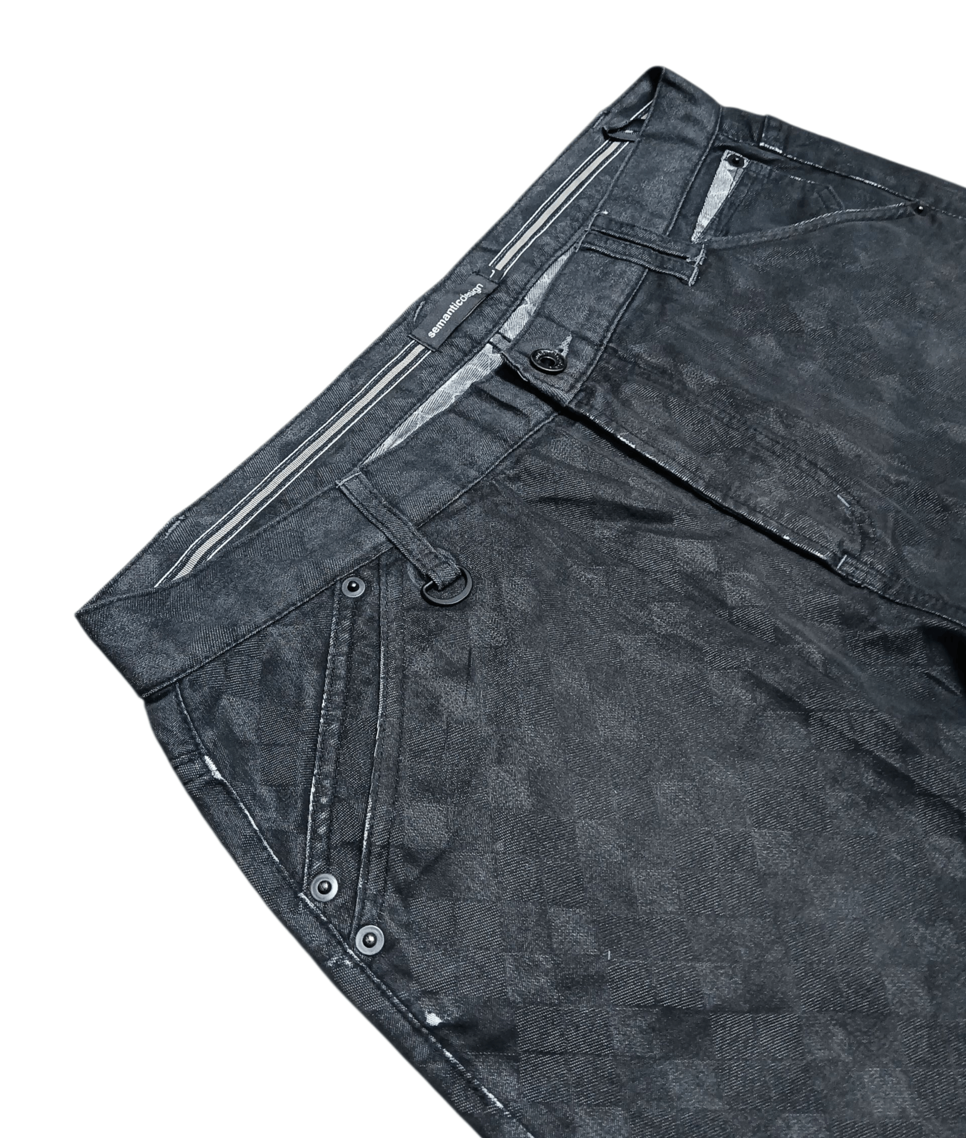 semanticdesign Semanticdesign Black Diamond Pattern Jeans Size US 34 / EU 50 - 6 Thumbnail