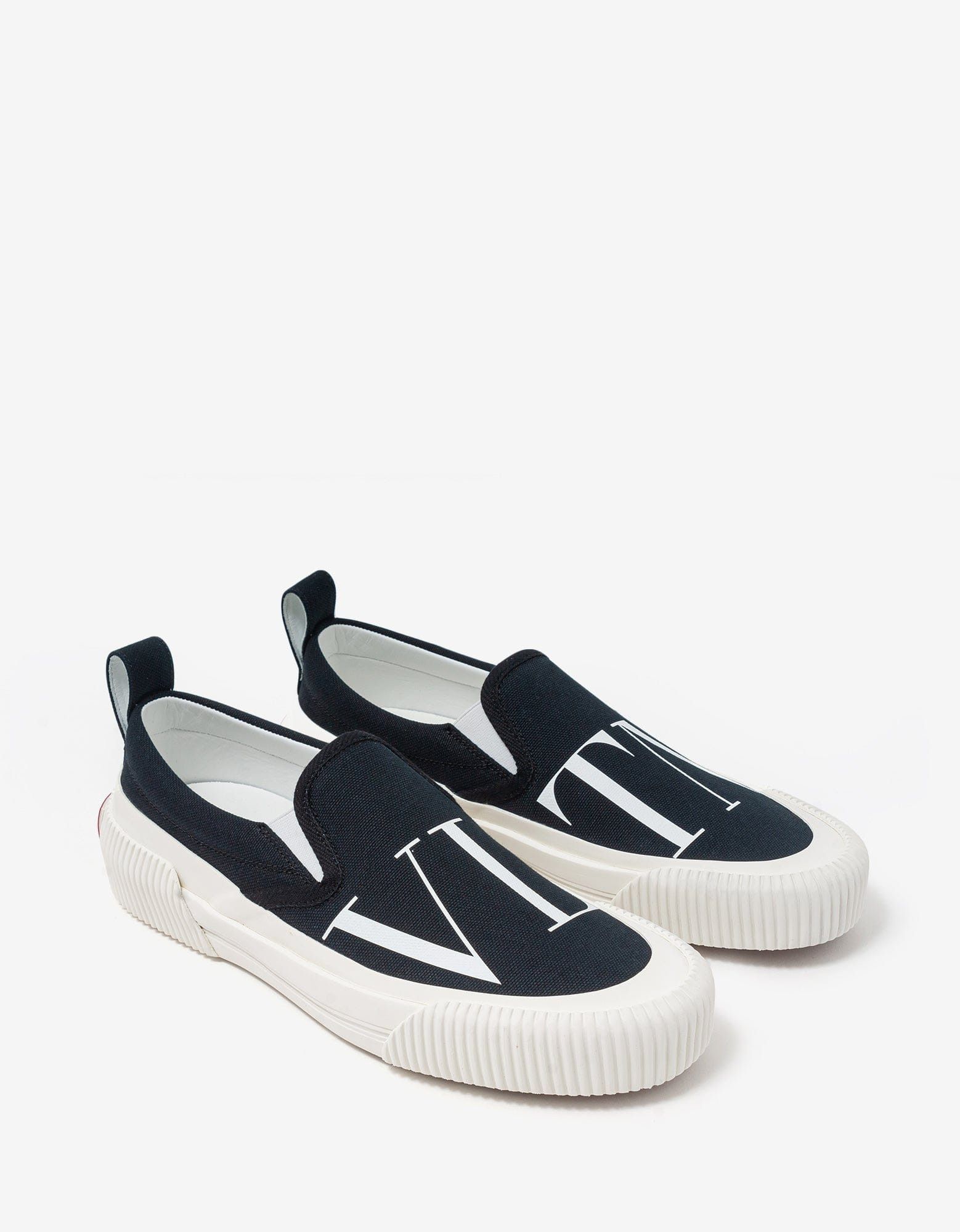 Black VLTN Slip On Trainers