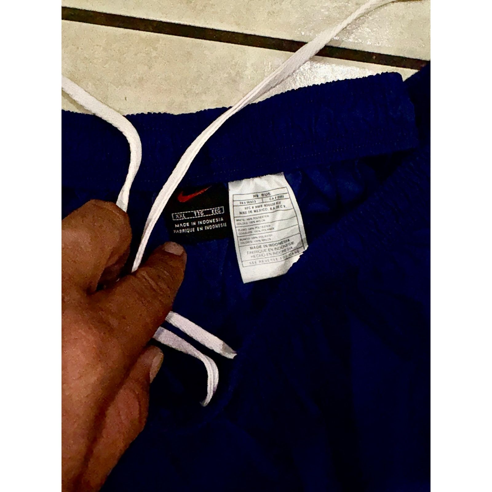 Nike Vintage Nike Shorts joggers 90s navy XXL Size US 38 / EU 54 - 2 Thumbnail