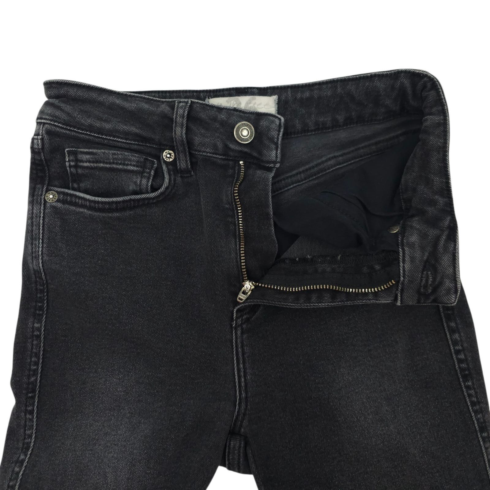 Free People We The Free People Jeans 26 High Rise Skinny Raw Hem Washed Size 24" / US 00 / IT 34 - 9 Thumbnail
