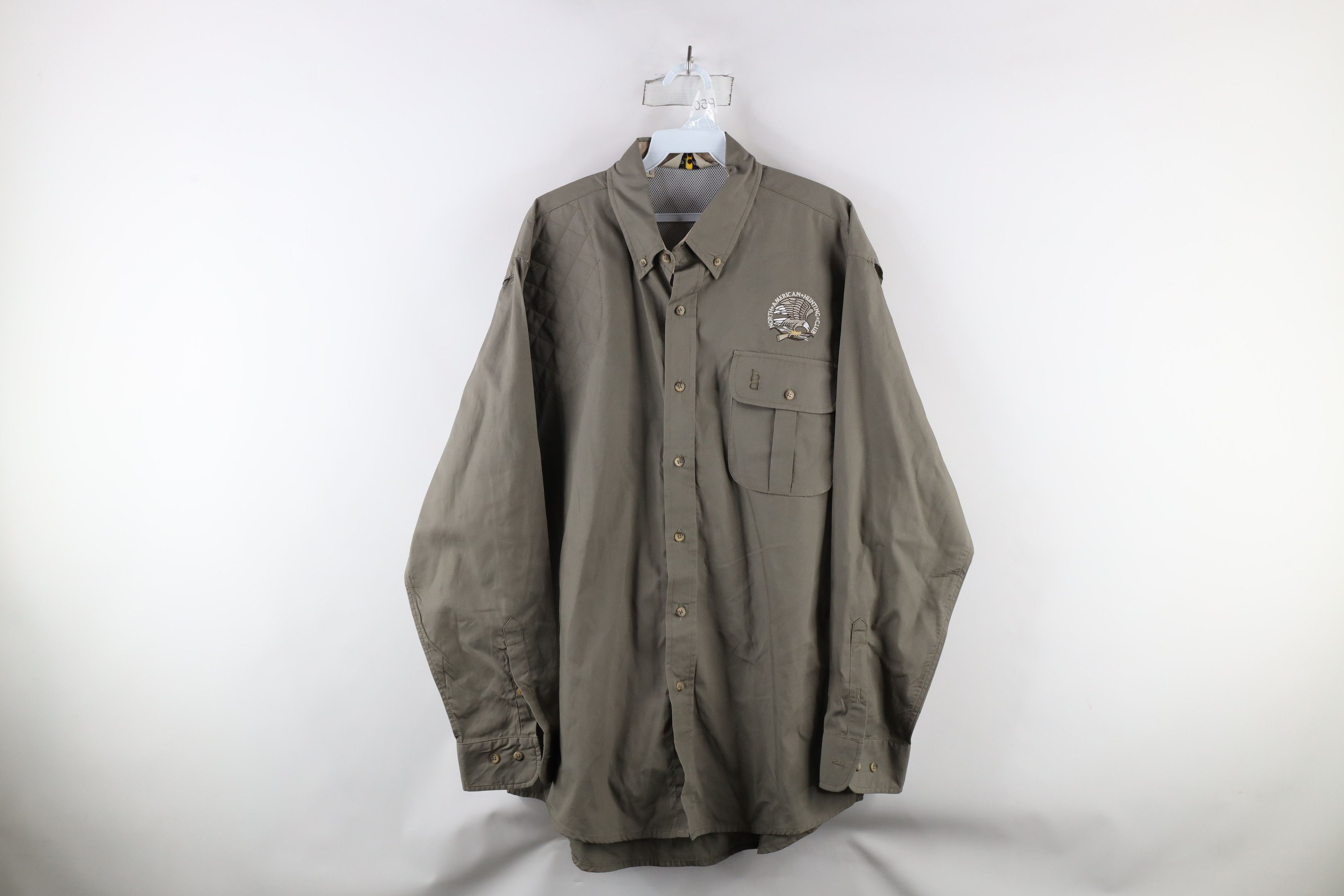 Vintage Vintage 90s Hunting Club Collared Shooting Shirt USA Size US L / EU 52-54 / 3 - 1 Thumbnail