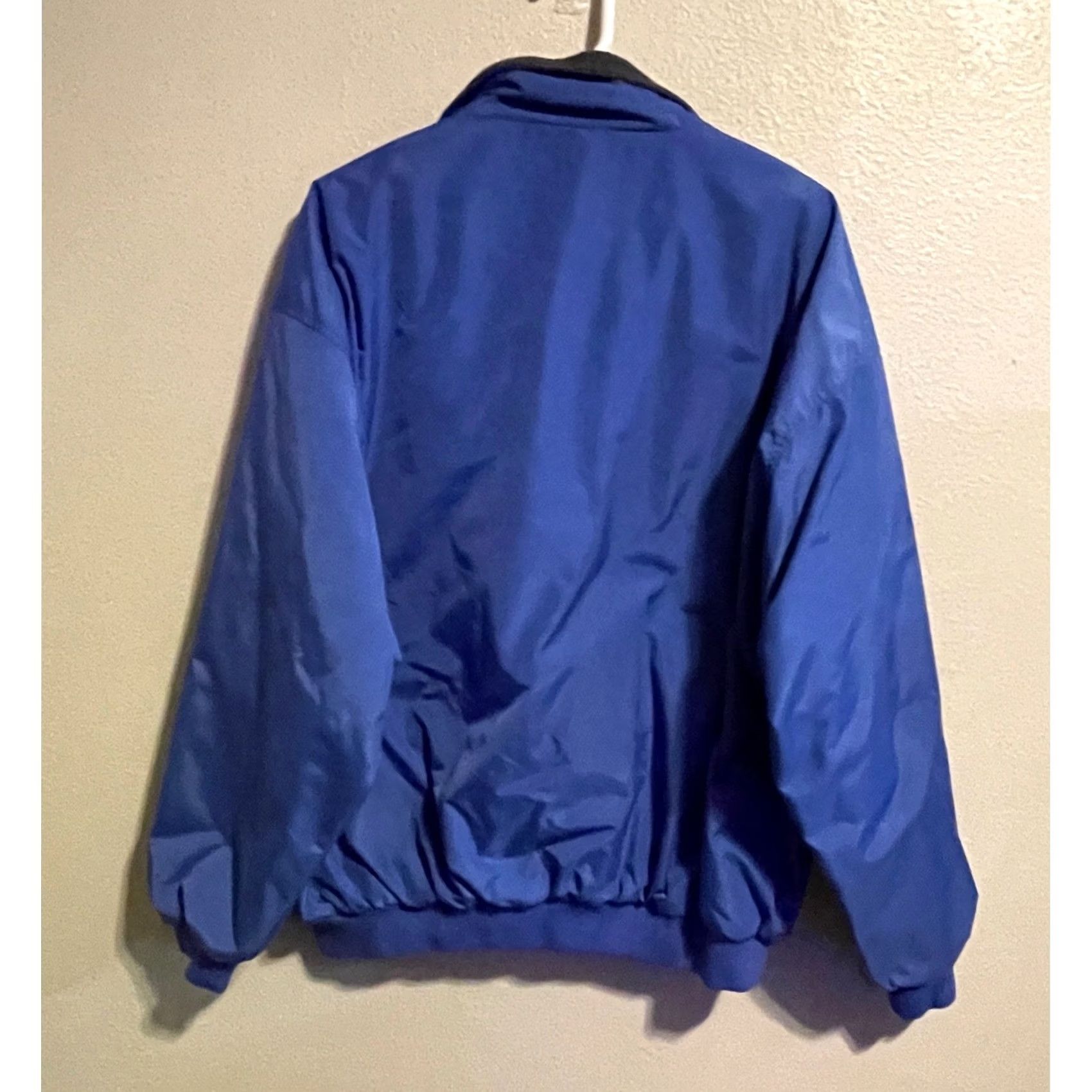 Vintage VINTAGE Harvard Square HSQ Boeing Windbreaker Jacket Mens XL Blue Full Zip Lined Pockets Embroidered Zipper Size US XL / EU 56 / 4 - 2 Thumbnail