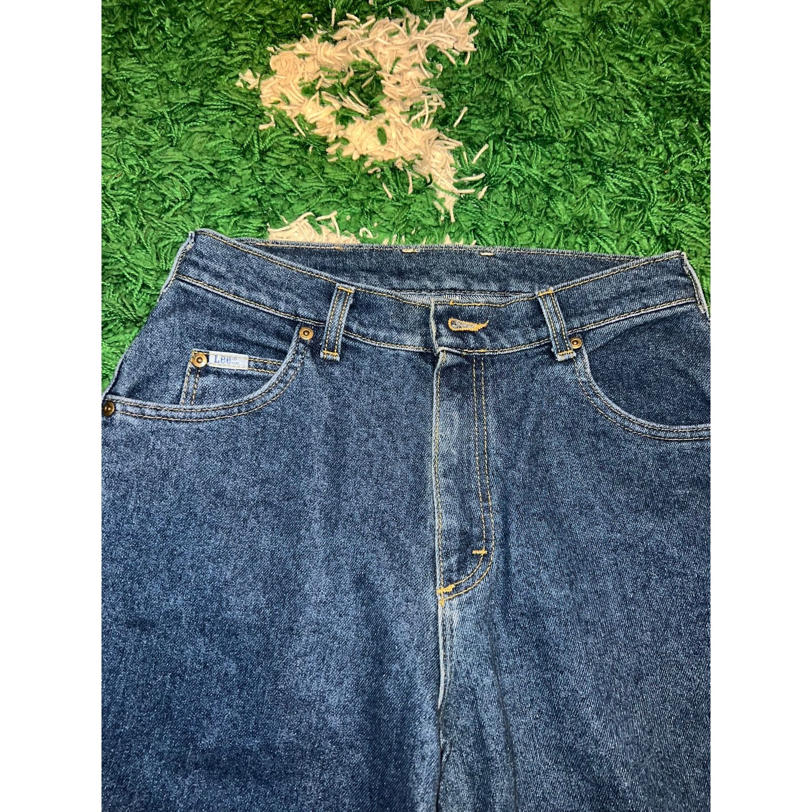 Lee Vintage Women's Lee Petite Blue Denim Jeans Bottoms VTG 12 P Size 34" / US 12 / IT 48 - 4 Thumbnail