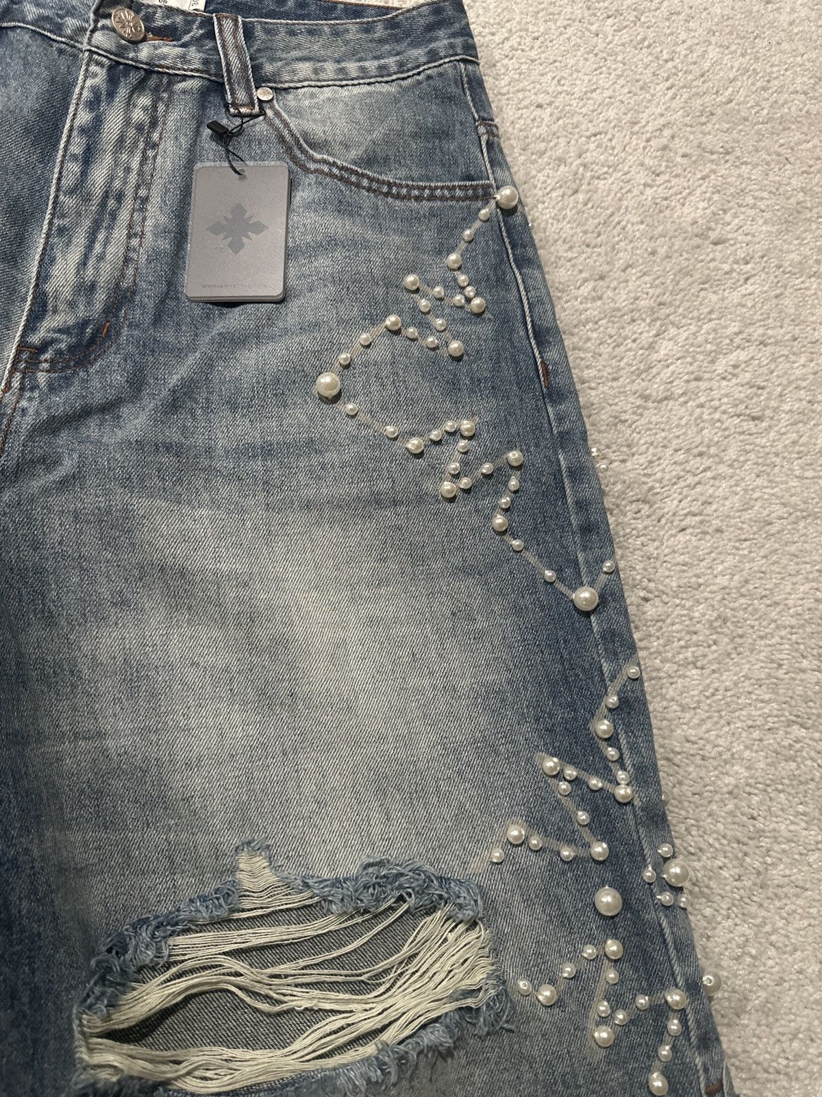 Other Righteous Pearl Denim Blue Shorts Size US 30 / EU 46 - 3 Thumbnail