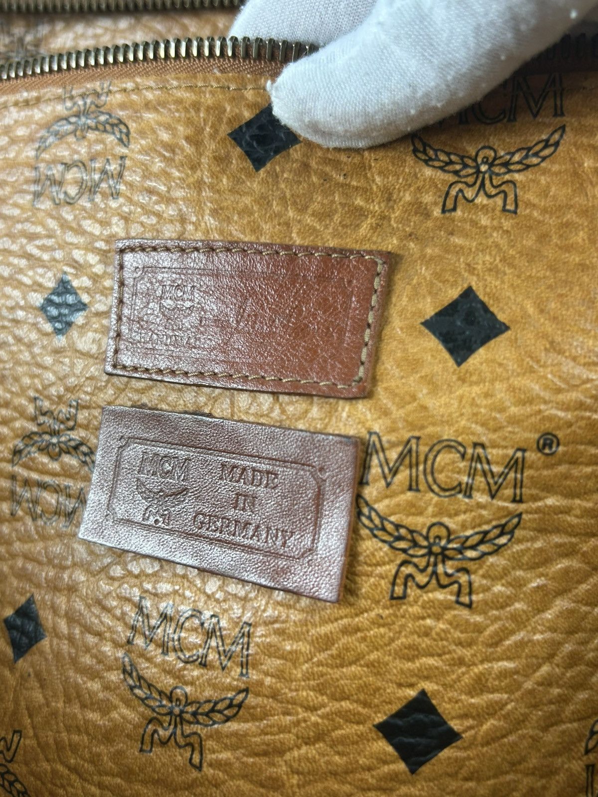 MCM MCM Cognac Leather Shoulder Bag Size ONE SIZE - 6 Thumbnail