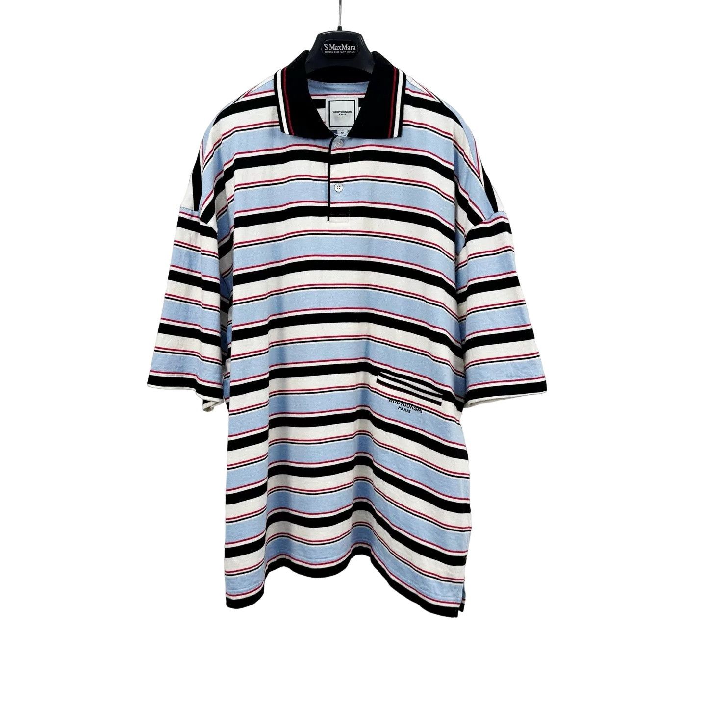 Wooyoungmi Wooyoungmi Striped Polo Shirt Size 50 Size US M / EU 48-50 / 2 - 1 Thumbnail