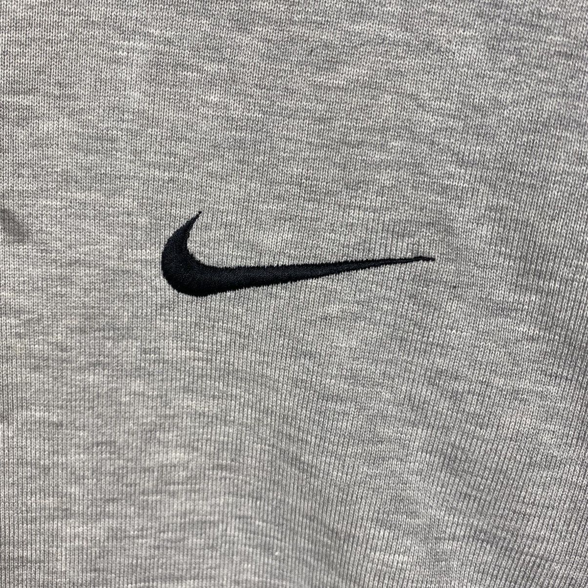 Nike Vintage 90's NIKE Small Swoosh Distressed Hooded Pullover Size US M / EU 48-50 / 2 - 2 Thumbnail