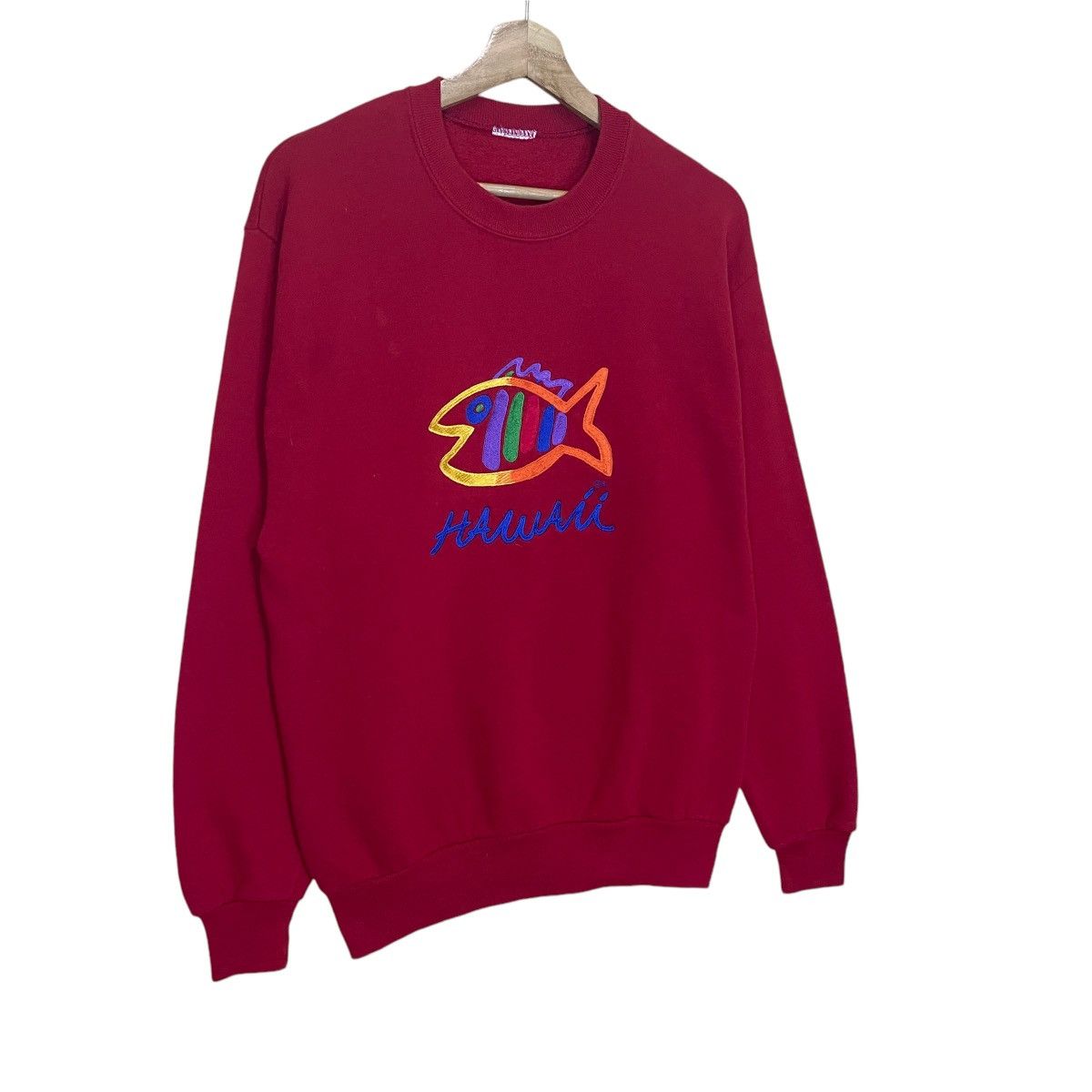 Vintage Vintage 90s Maui Hawaii Surf Big Logo Embroidered Sweatshirt Size US M / EU 48-50 / 2 - 2 Thumbnail