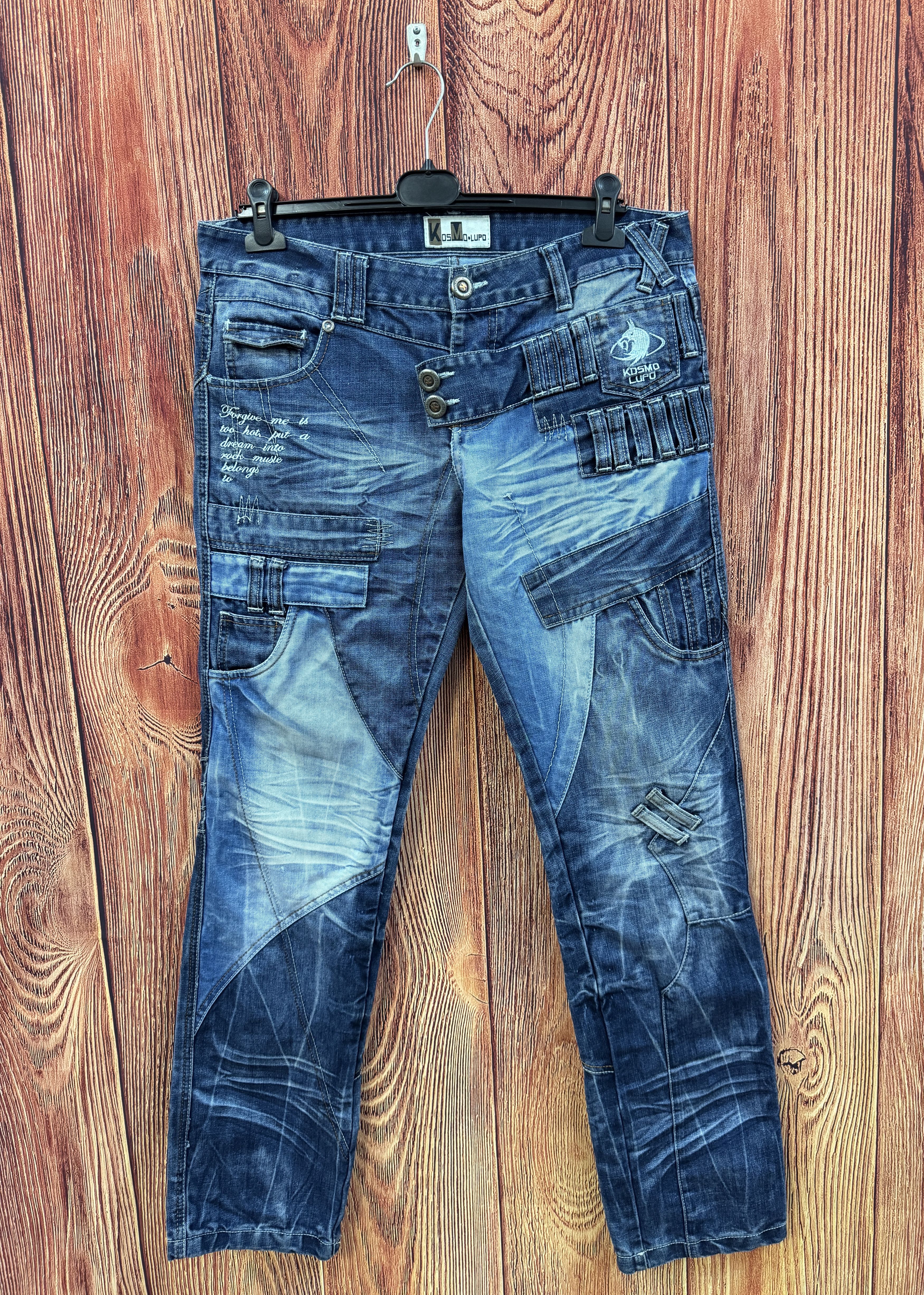 Other Kosmo Lupo y2k Denim Zipper Japan Style Distressed Jeans Size US 34 / EU 50 - 1 Thumbnail