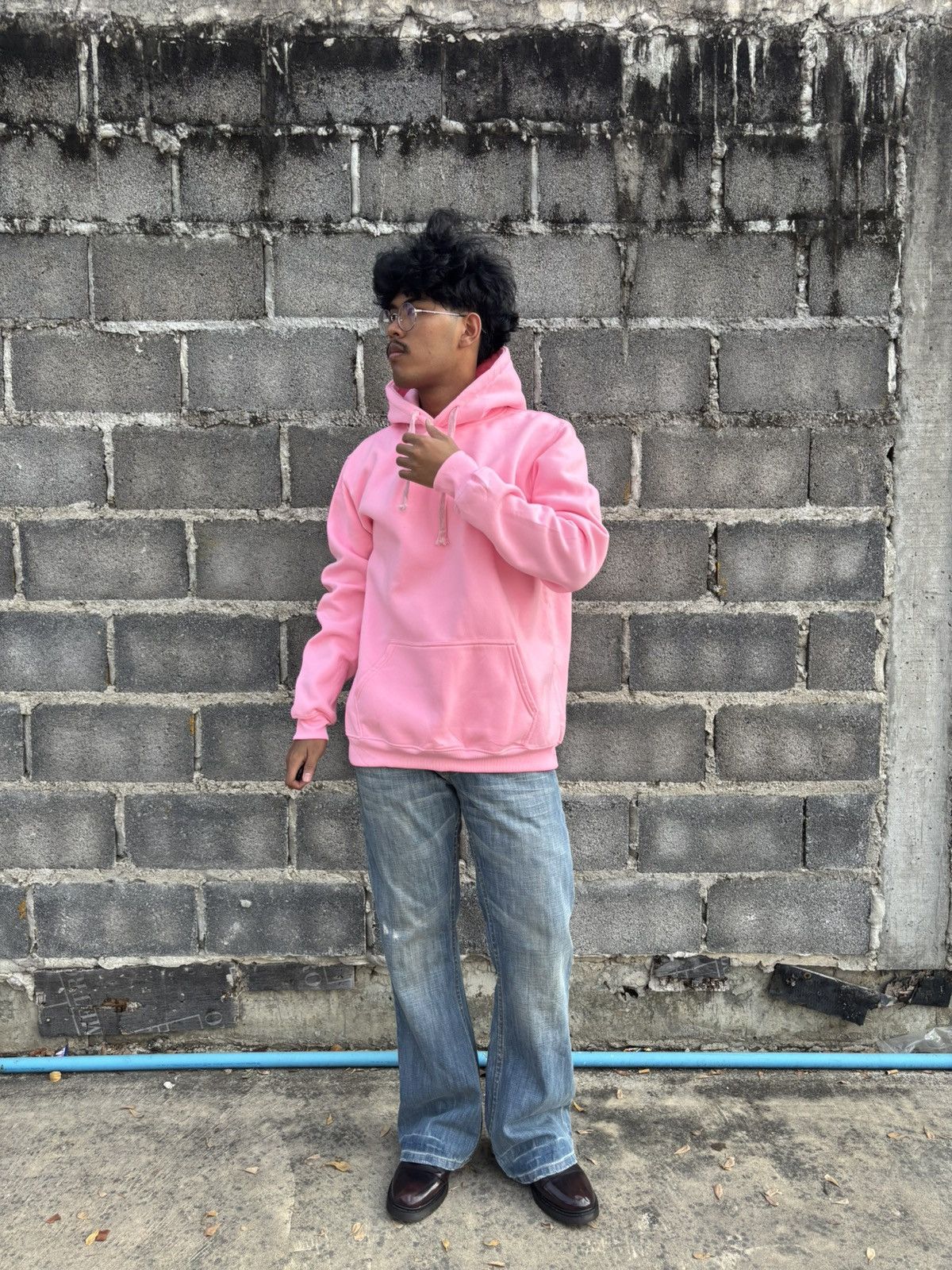 Other Blank Pink Hoodie 👛 (Size L Tall) Size US L / EU 52-54 / 3 - 10 Thumbnail