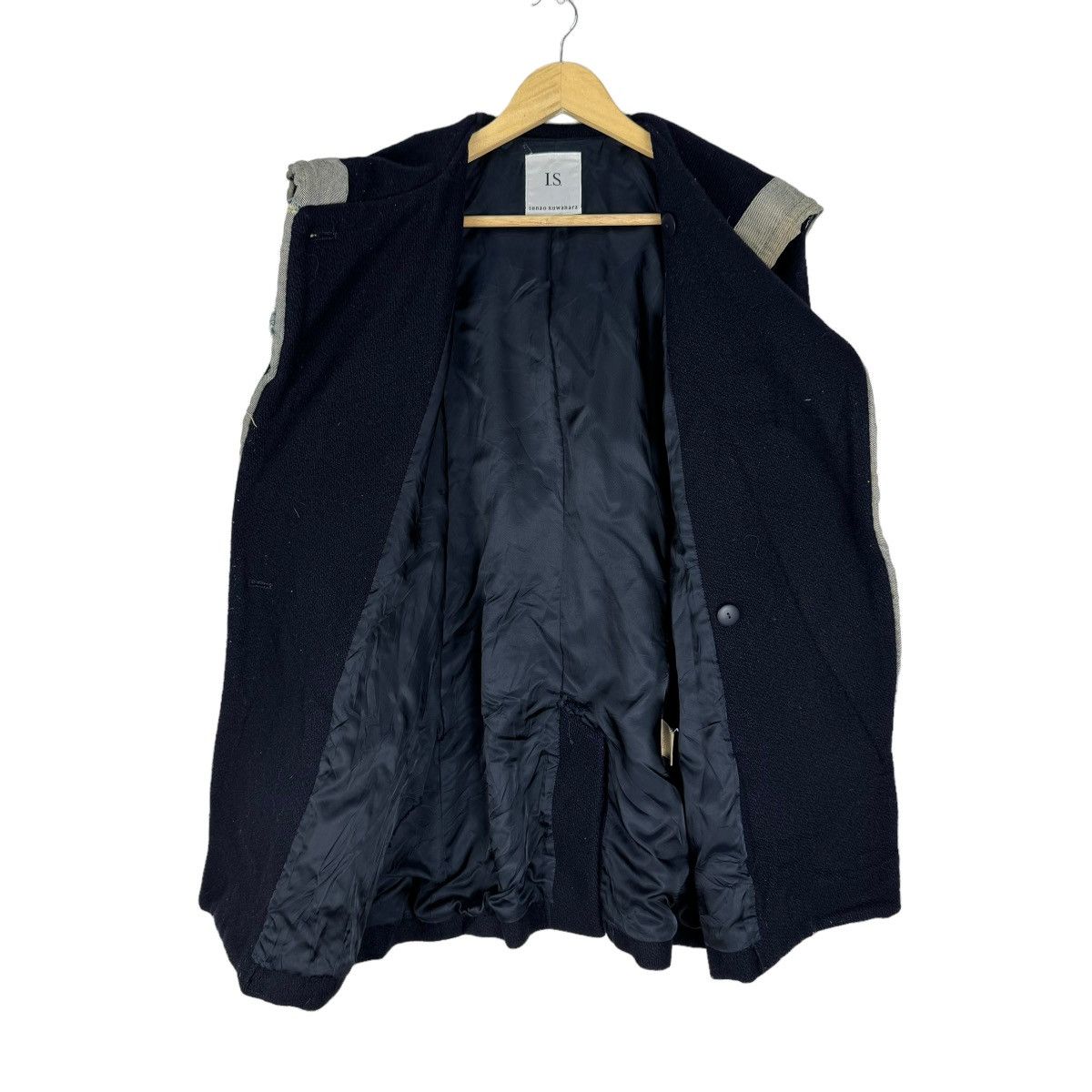 Issey Miyake × Sunao Kuwahara 🔥ISSEY MIYAKE SUNAO KUWAHARA HOODIE DUFFLE JACKET Size M / US 6-8 / IT 42-44 - 11 Thumbnail