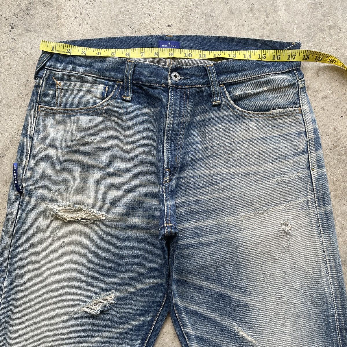 Japanese Brand W35 Vintage Japan Selvedge Faded Jeans Pants Stonewash Denim Size US 35 - 6 Thumbnail
