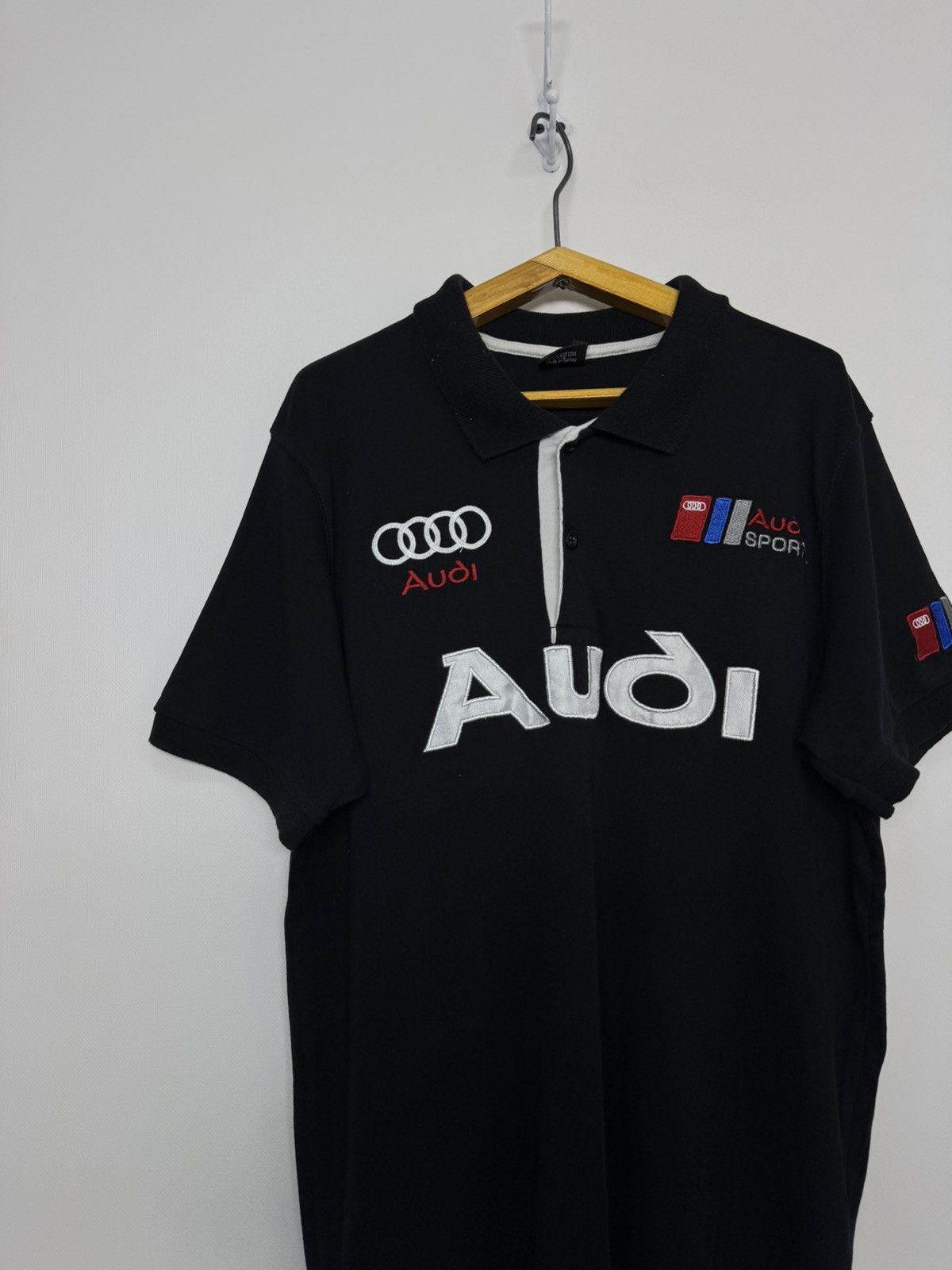 Audi Vintage Y2k Racing Polo Audi T-Shirt 00’s Size US L / EU 52-54 / 3 - 1 Thumbnail