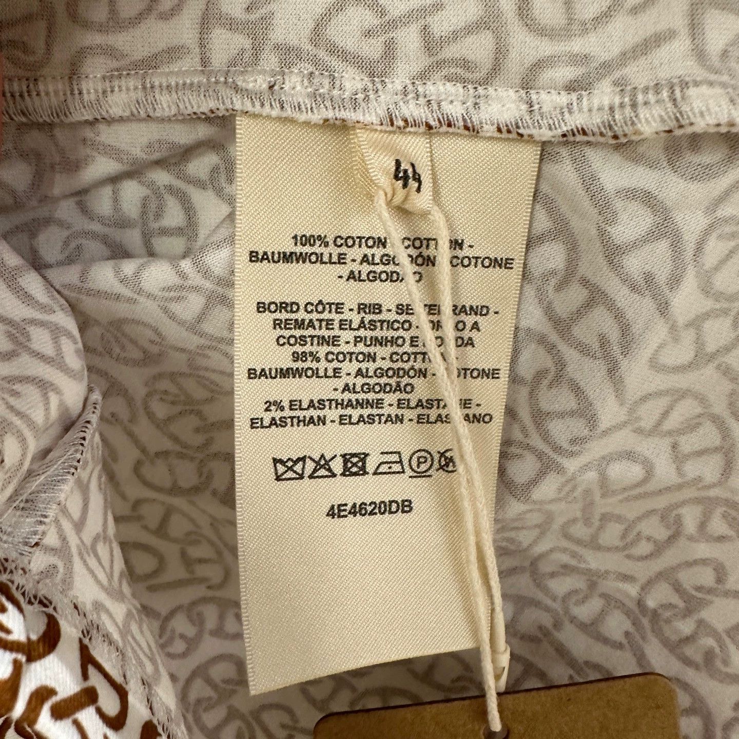 Hermes Hermès may617 all-over pig nose SS tee 44 cotton Size L / US 10 / IT 46 - 4 Thumbnail