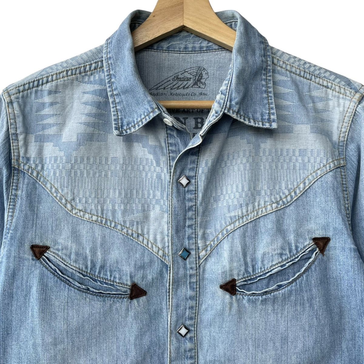 Indian Motorcycle Indian Motocycle Japan Native American Westerner Shirt Size US M / EU 48-50 / 2 - 3 Thumbnail