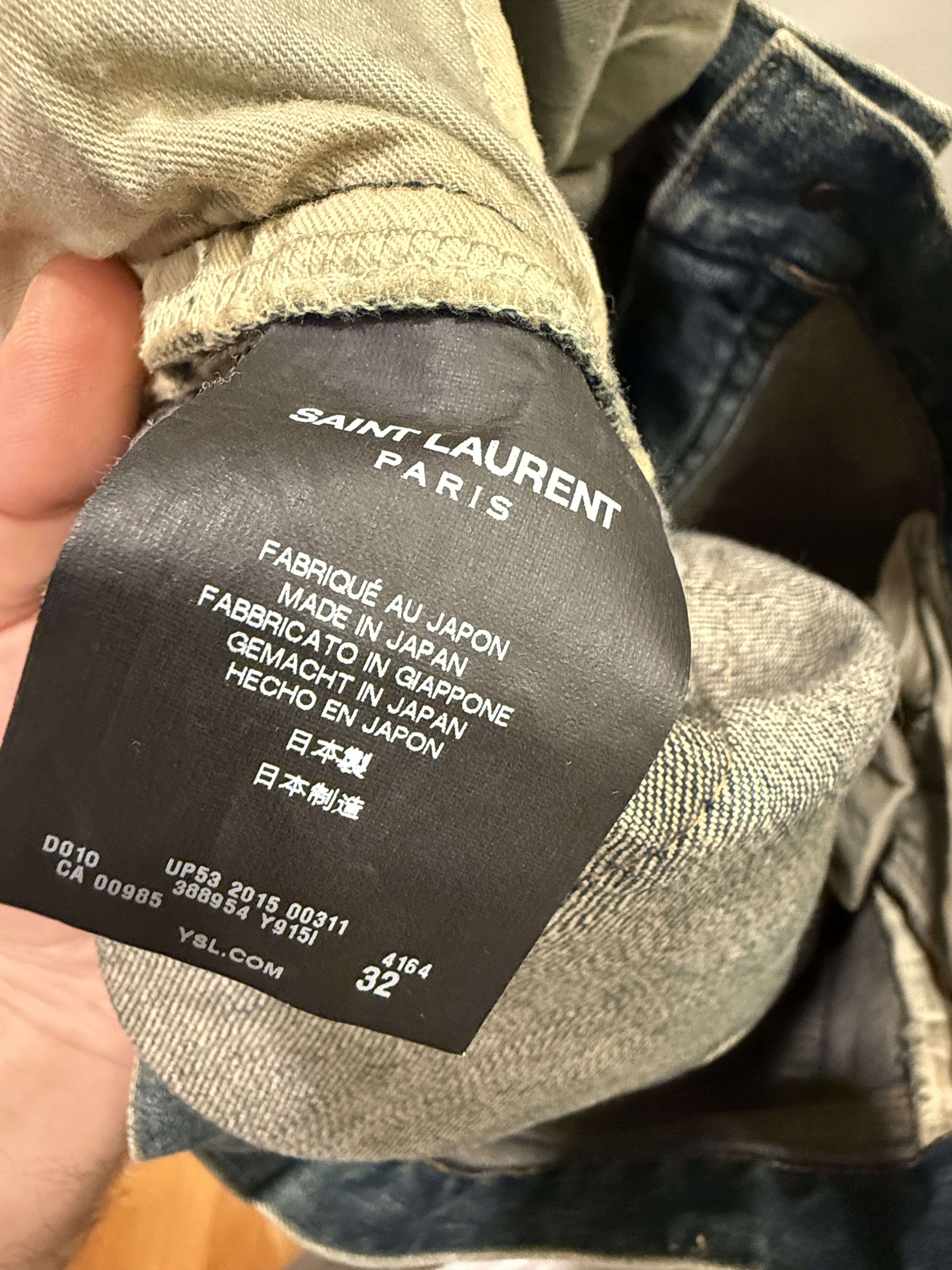 Saint Laurent Paris Jeans Navy Size 32
