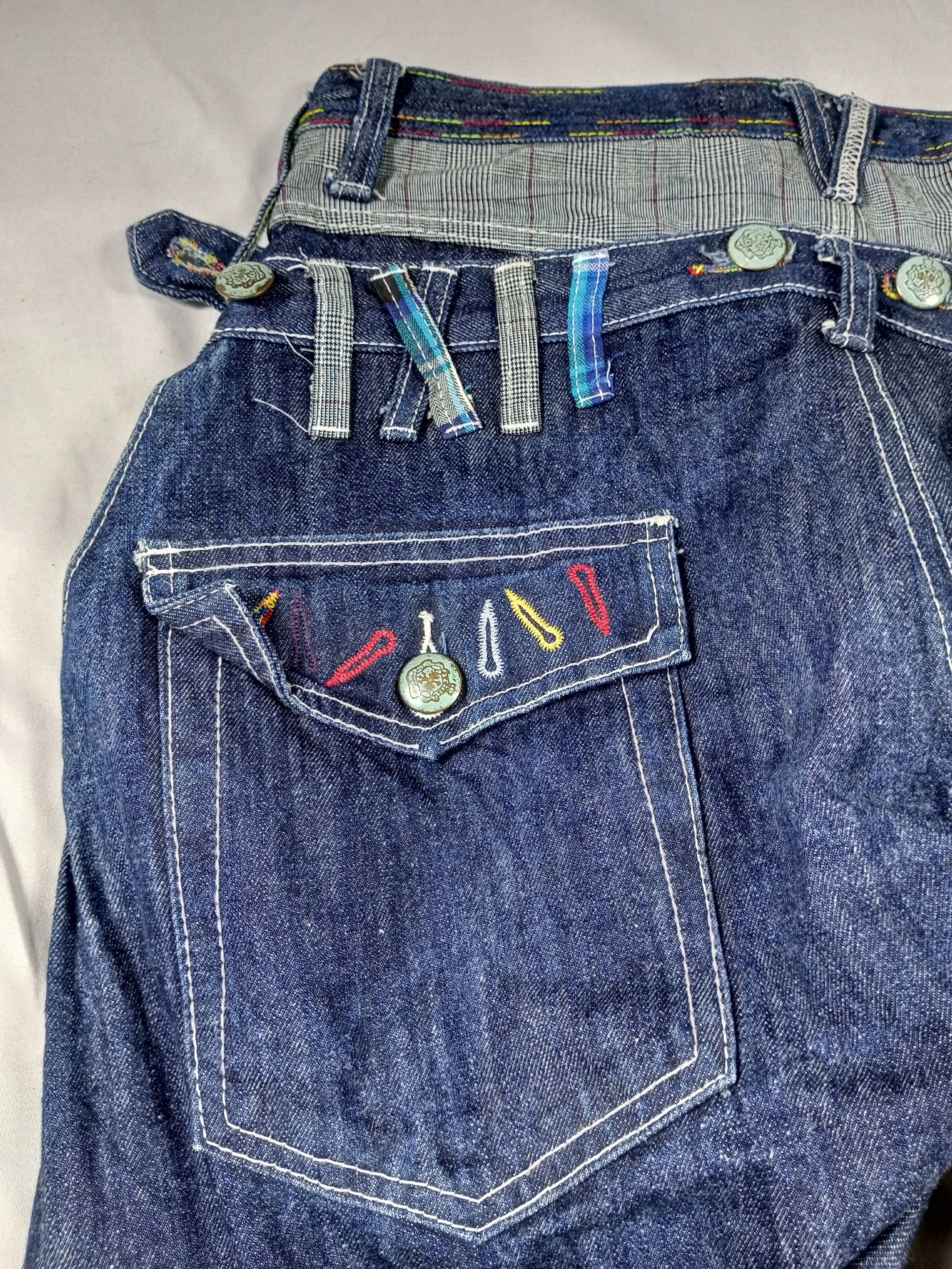 Japanese Brand BreathMINT Double Waist Japan Raw Denim Y2K Size US 32 / EU 48 - 22 Thumbnail