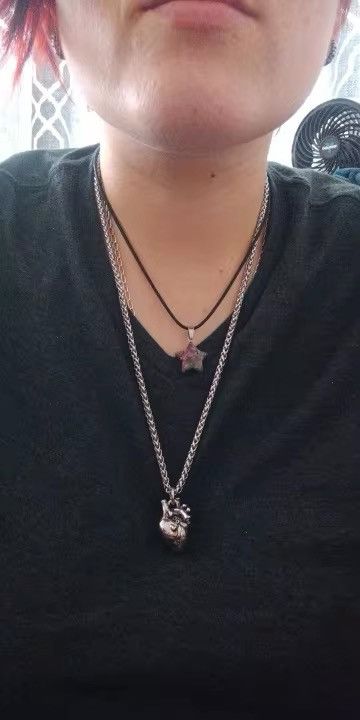 Jewelry Steel Heart Necklace Size ONE SIZE - 8 Thumbnail